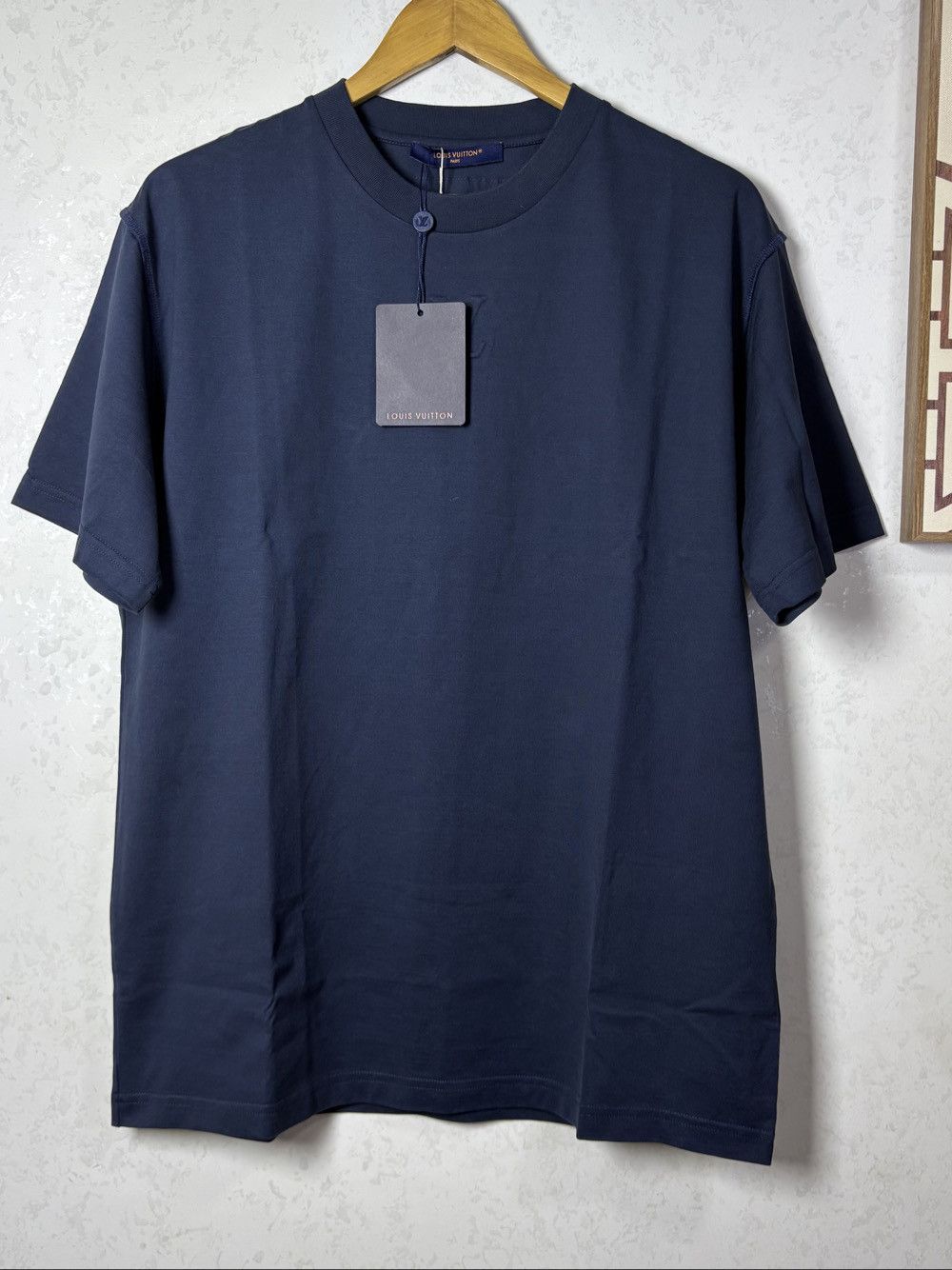 Louis Vuitton Louis Vuitton Navy Cotton T-Shirt Size L Size US L / EU 52-54 / 3 - 1 Thumbnail