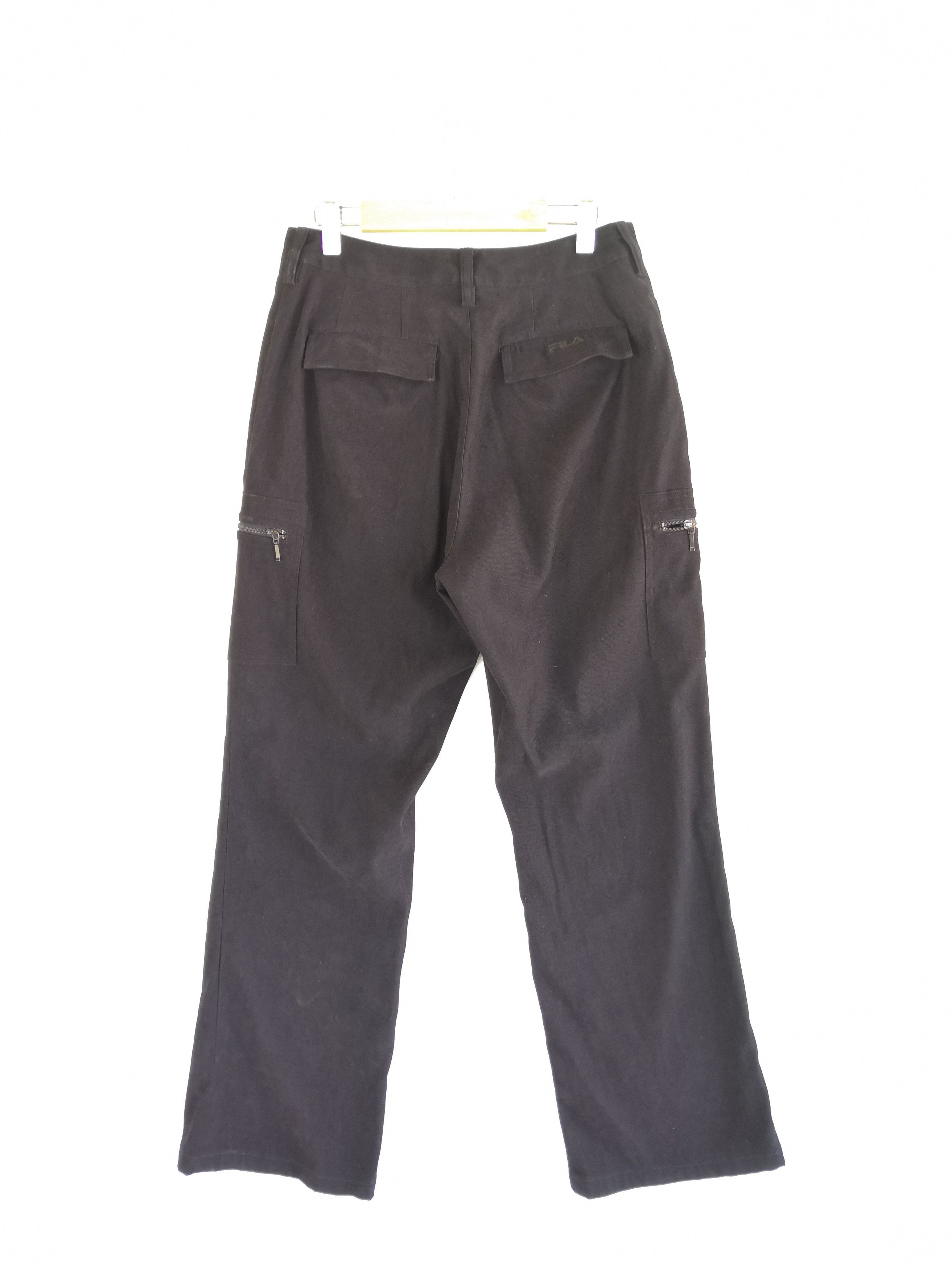 Japanese Brand Vintage Fila Cargo Pants Military Multi Pocket Trousers Size 26" / US 2 / IT 38 - 2 Thumbnail