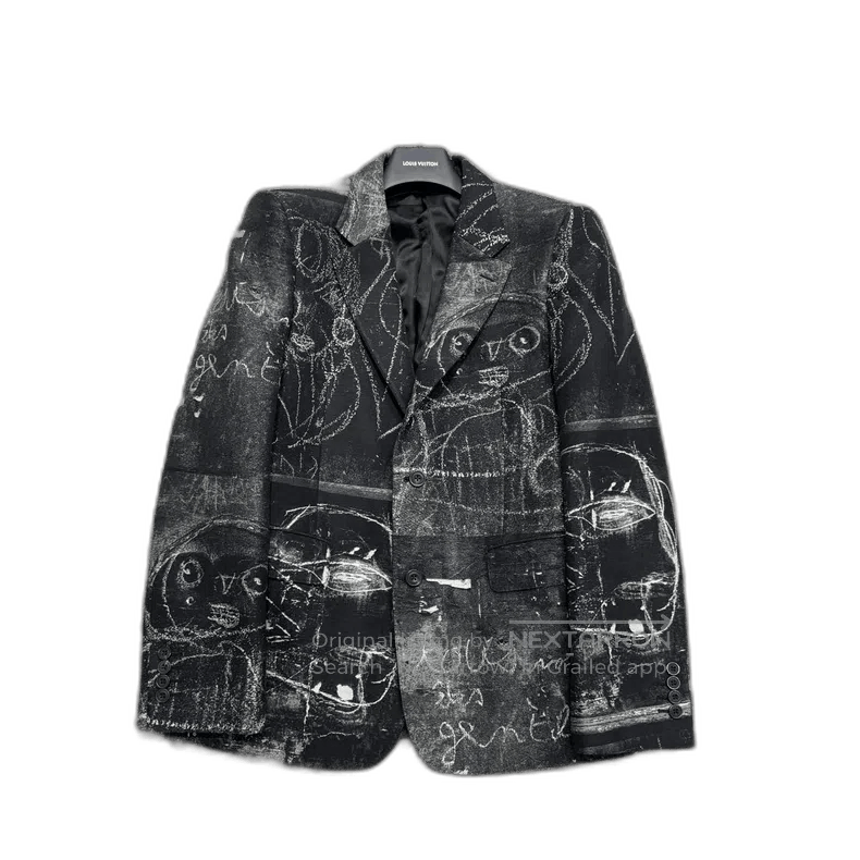 Alexander McQueen Alexander McQueen Graffiti Suit Jacket-yf. Size US L / EU 52-54 / 3 - 1 Thumbnail