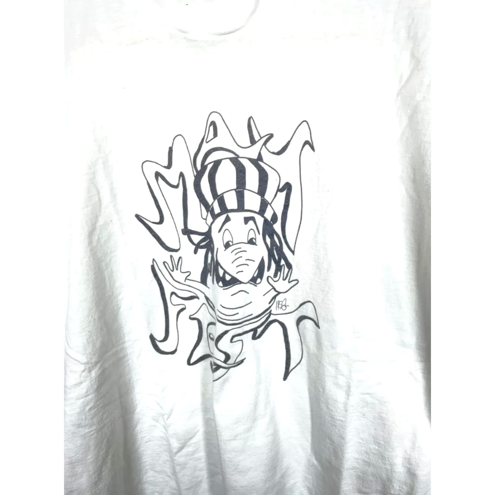 Fruit Of The Loom VINTAGE Mayfest T-Shirt Men Adult Large White 90s Hippie Boho Fruit of the Loom Graphic Print Crew Neck Short Sleeve Single Stitch 100% Cotton Size US L / EU 52-54 / 3 - 7 Thumbnail