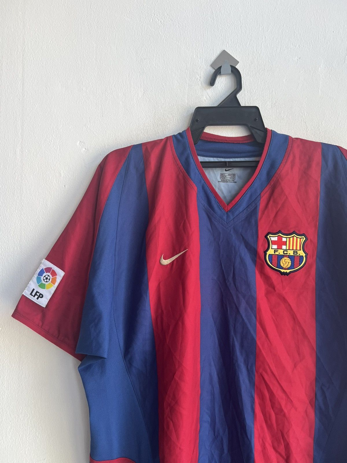 Nike Vintage 02-03 Original Nike Barcelona FC Home Soccer Jersey Size US L / EU 52-54 / 3 - 2 Thumbnail