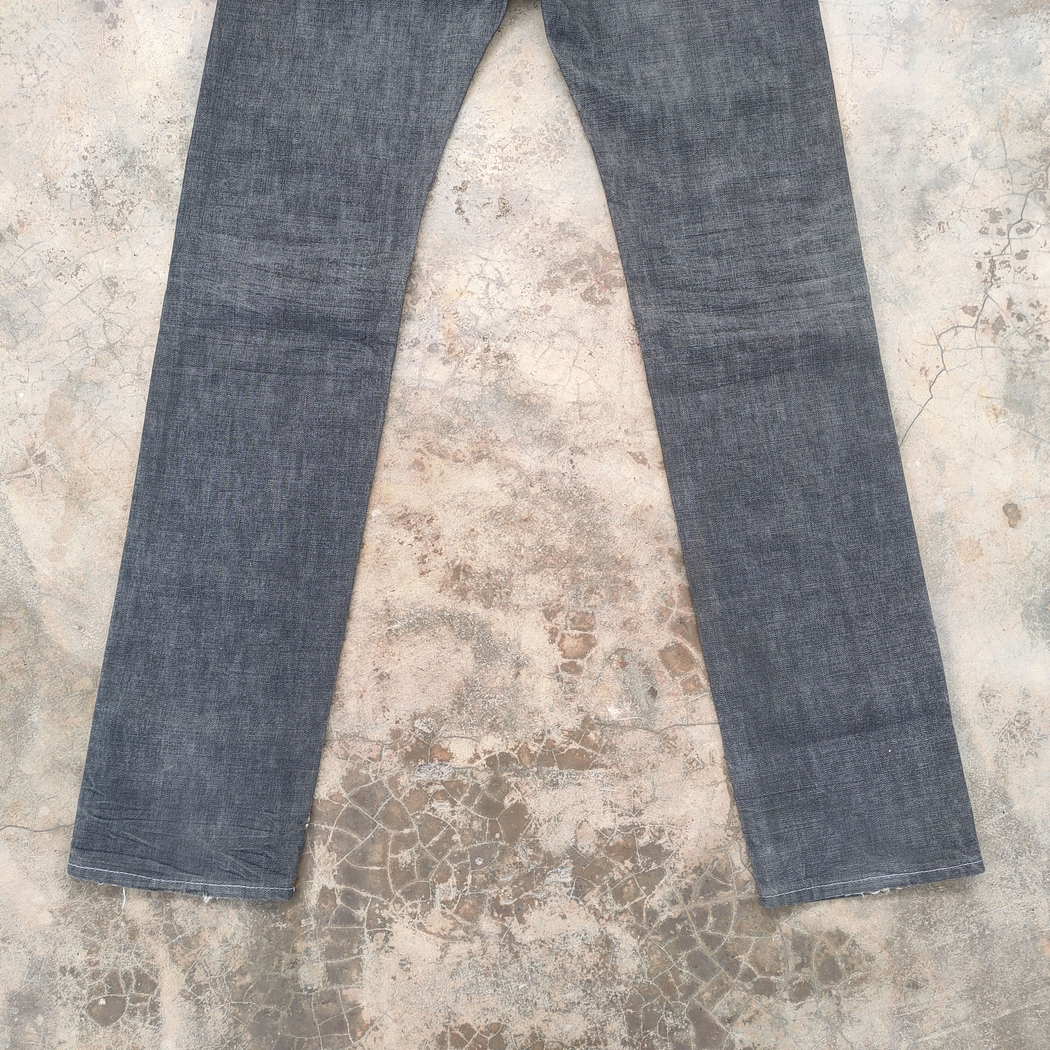 Roen W32 VINTAGE ROEN SKINNY FADED BLACK DISTRESSED JEAN PANTS Size US 32 / EU 48 - 11 Thumbnail