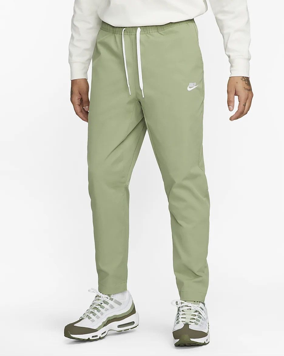 Nike Nike Club Woven Pants Green Taper Leg Size US 32 / EU 48 - 1 Thumbnail