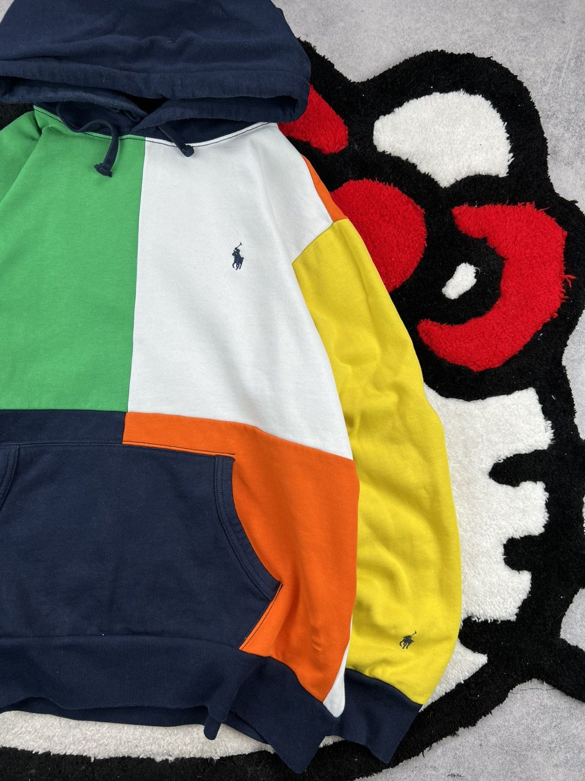 Polo Ralph Lauren Polo Ralph Lauren Patchwork Monogram Vintage Hoodie Size US L / EU 52-54 / 3 - 3 Thumbnail