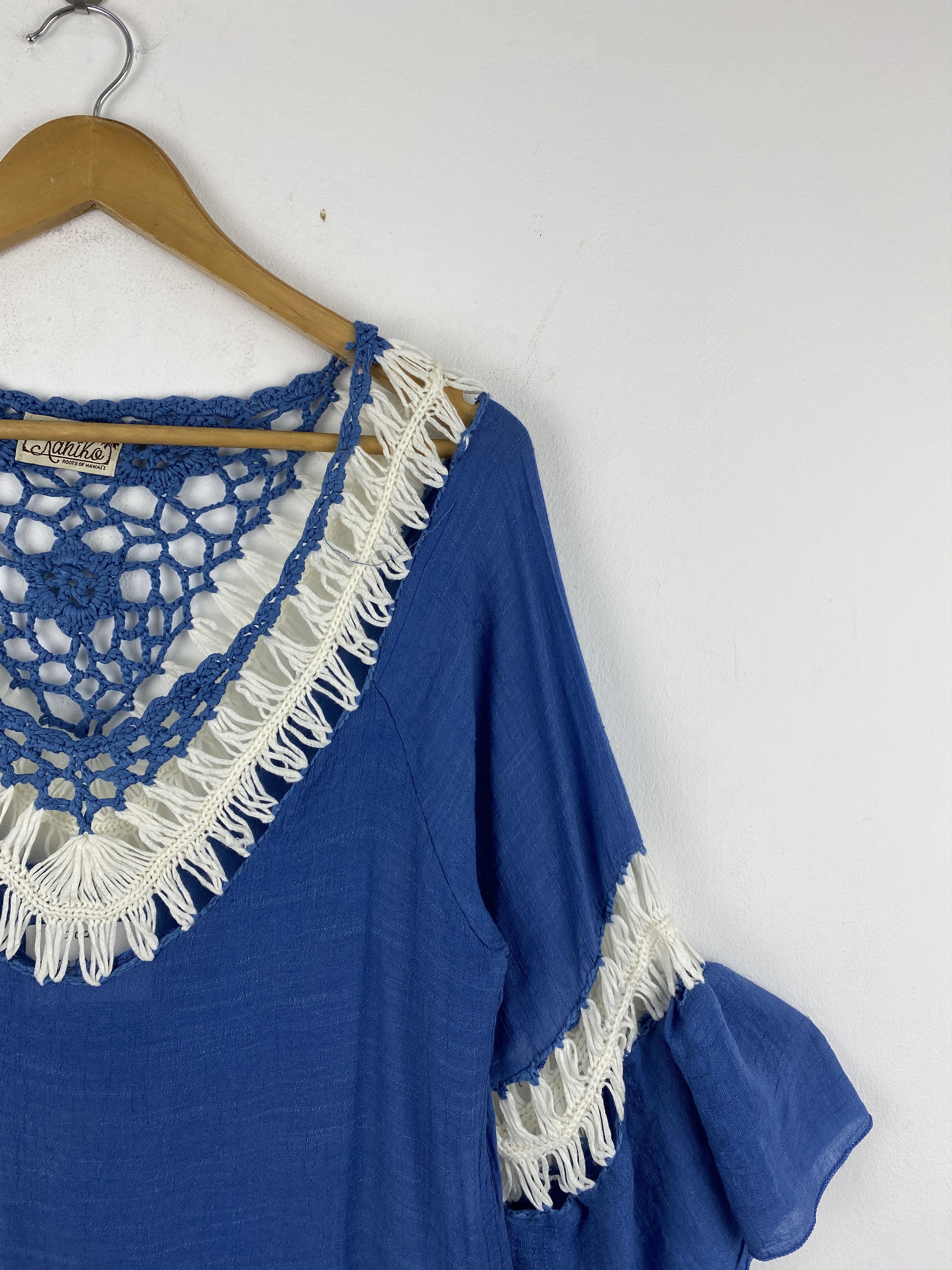 Vintage Vintage Hawaiian Crochet Short Sleeve Size US XS / EU 42 / 0 - 9 Thumbnail