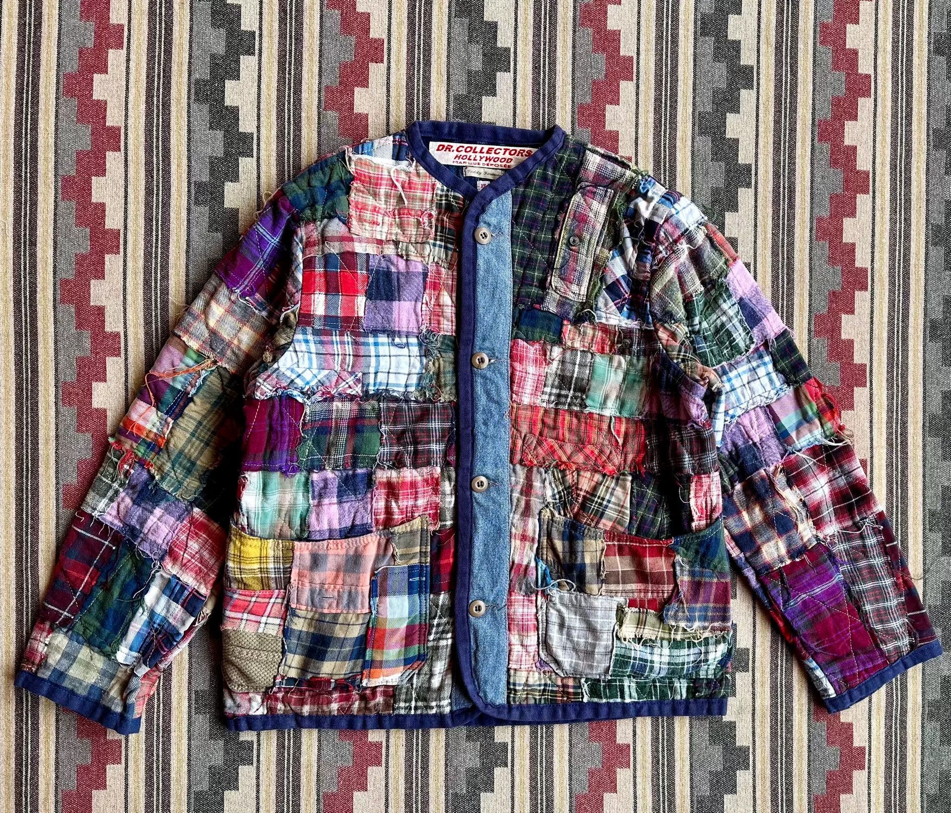 Dr. Collectors Dr.Collectors N52 Quilted Patchwork Jacket Size US XS / EU 42 / 0 - 1 Thumbnail
