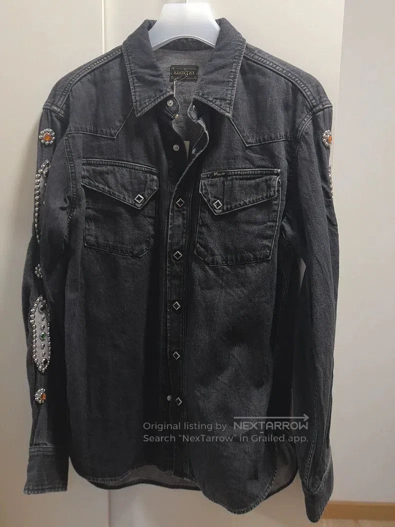 Kapital Kapital 8oz Vintage Black Denim Jacket. Size US M / EU 48-50 / 2 - 1 Thumbnail