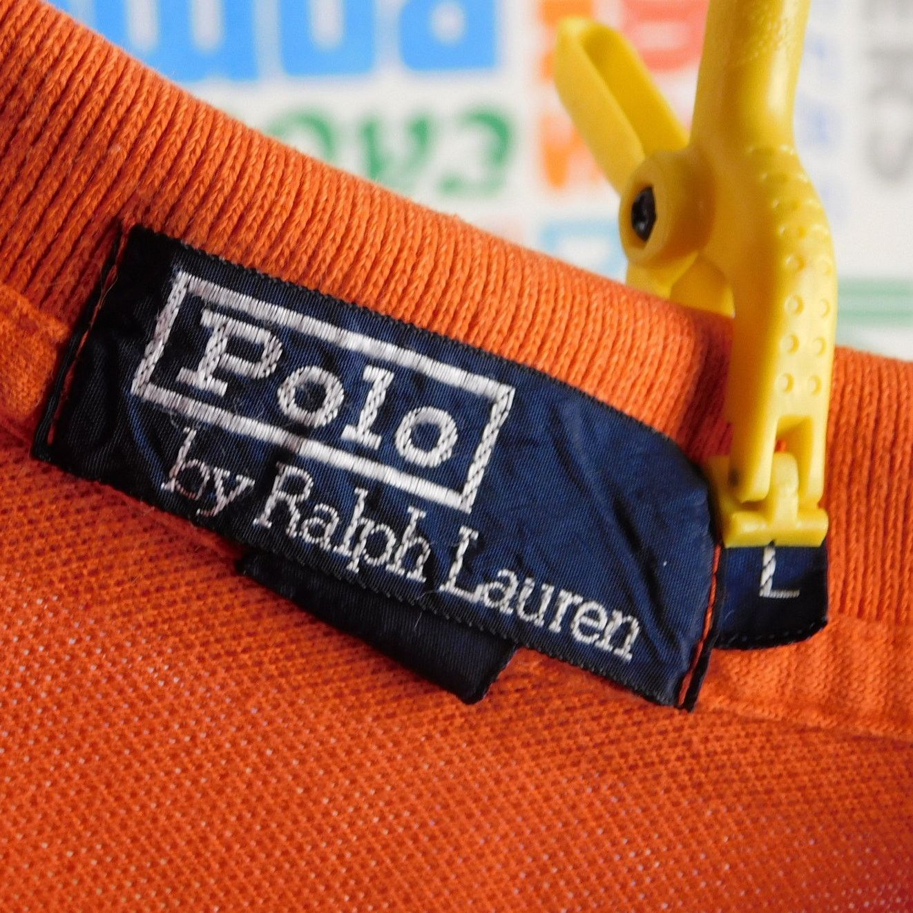 Polo Ralph Lauren Ralph Lauren Polo Shirt Size L Orange Blue Pony Vintage 90s Size US L / EU 52-54 / 3 - 3 Thumbnail