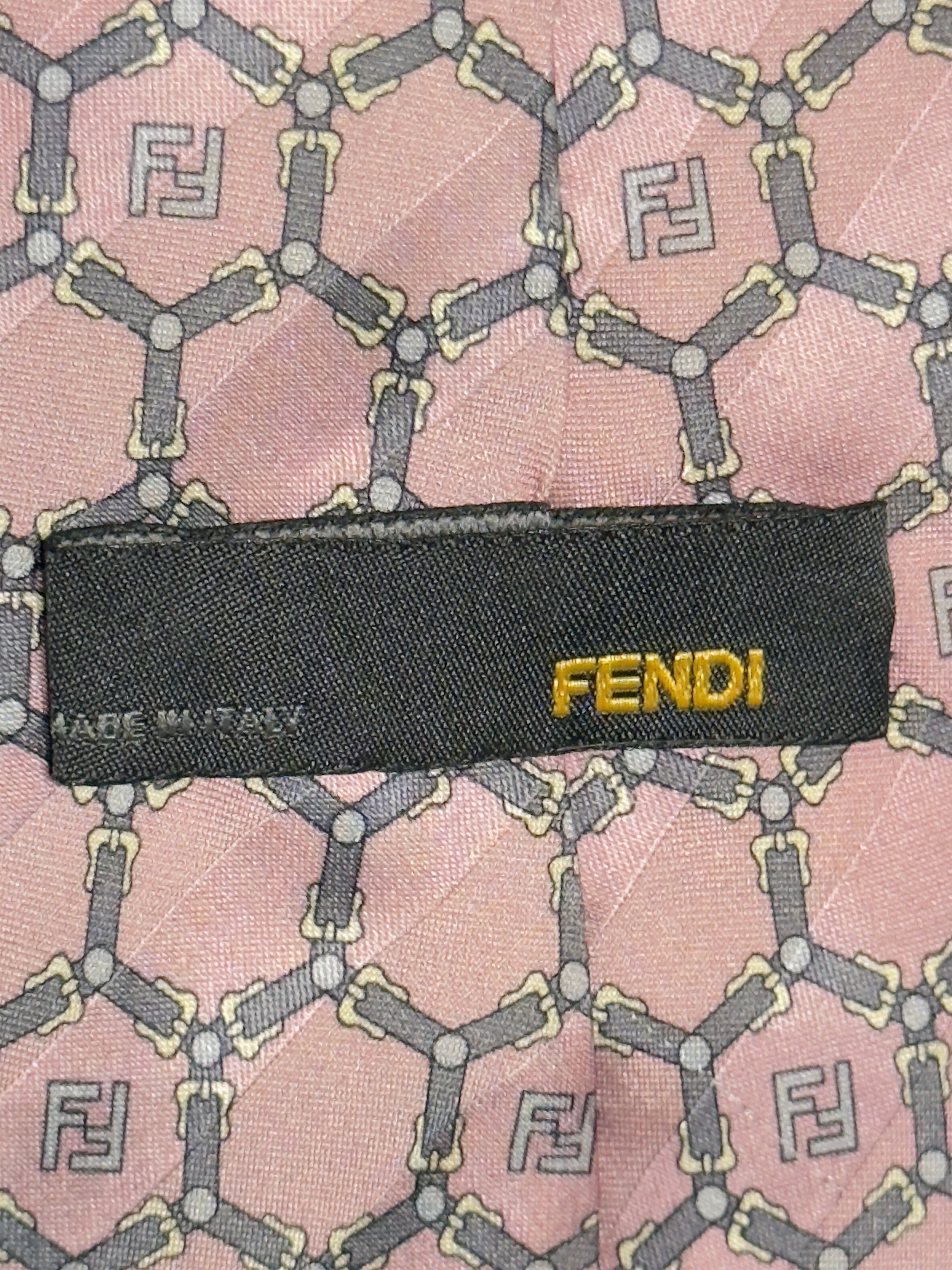 Fendi 🔥 ff fendi tie new pink monogram Size ONE SIZE - 7 Thumbnail