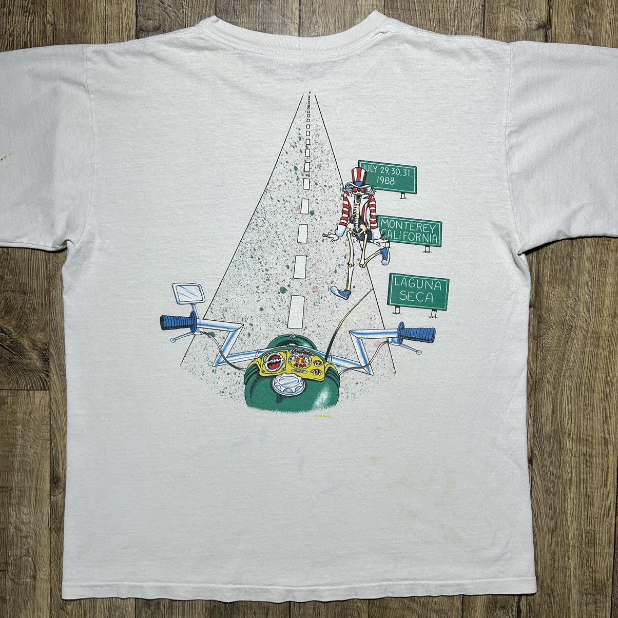 Grateful Dead × Vintage Grateful Dead Motorcycle Tour T Shirt Vintage 1988 Large 80s Size US L / EU 52-54 / 3 - 6 Thumbnail