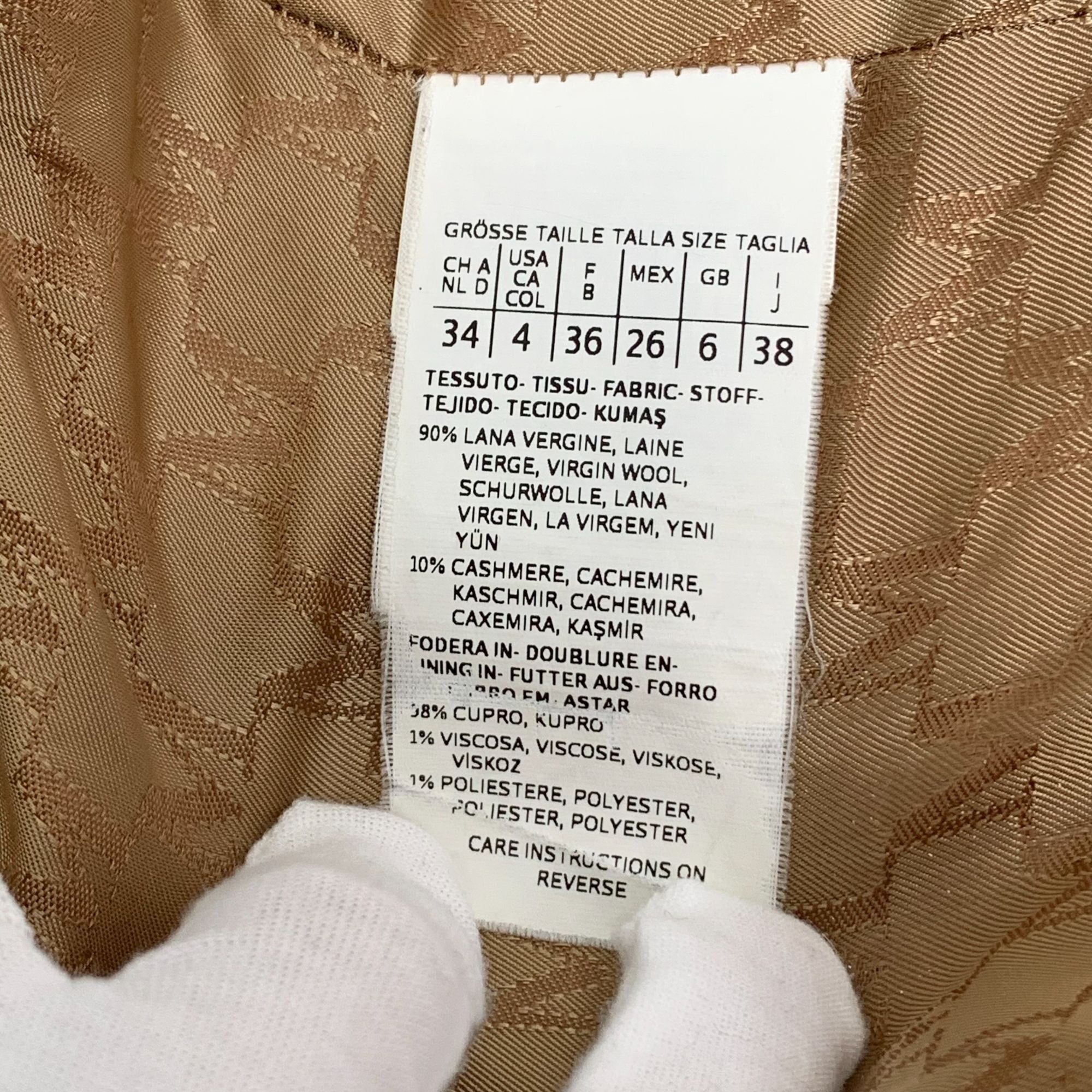 Max Mara Maxmara 101801 Iconic Brown Wool Double-Breasted Belt Coat W Size S / US 4 / IT 40 - 8 Thumbnail