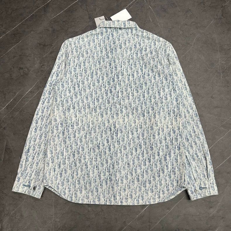 Dior DIOR Logo Printed Denim ButtonUp Shirt-2506 Size US M / EU 48-50 / 2 - 3 Thumbnail