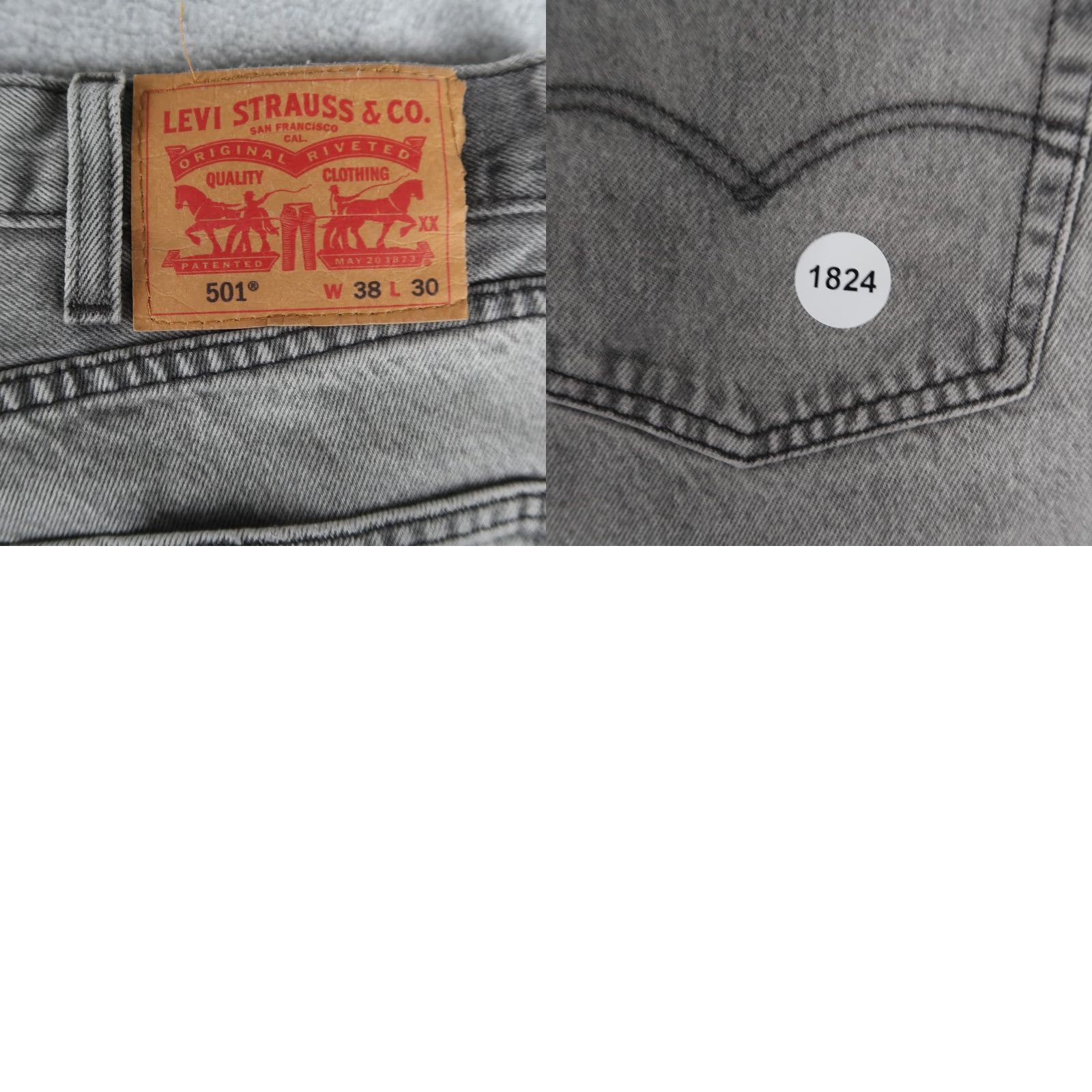 Levi's VINTAGE Levi's 501 Jeans Straight Denim Gray Mens 38x30 5-Pocket USA 2000s Regular Fit Pants Size 38 Mens Size US 38 / EU 54 - 10 Thumbnail