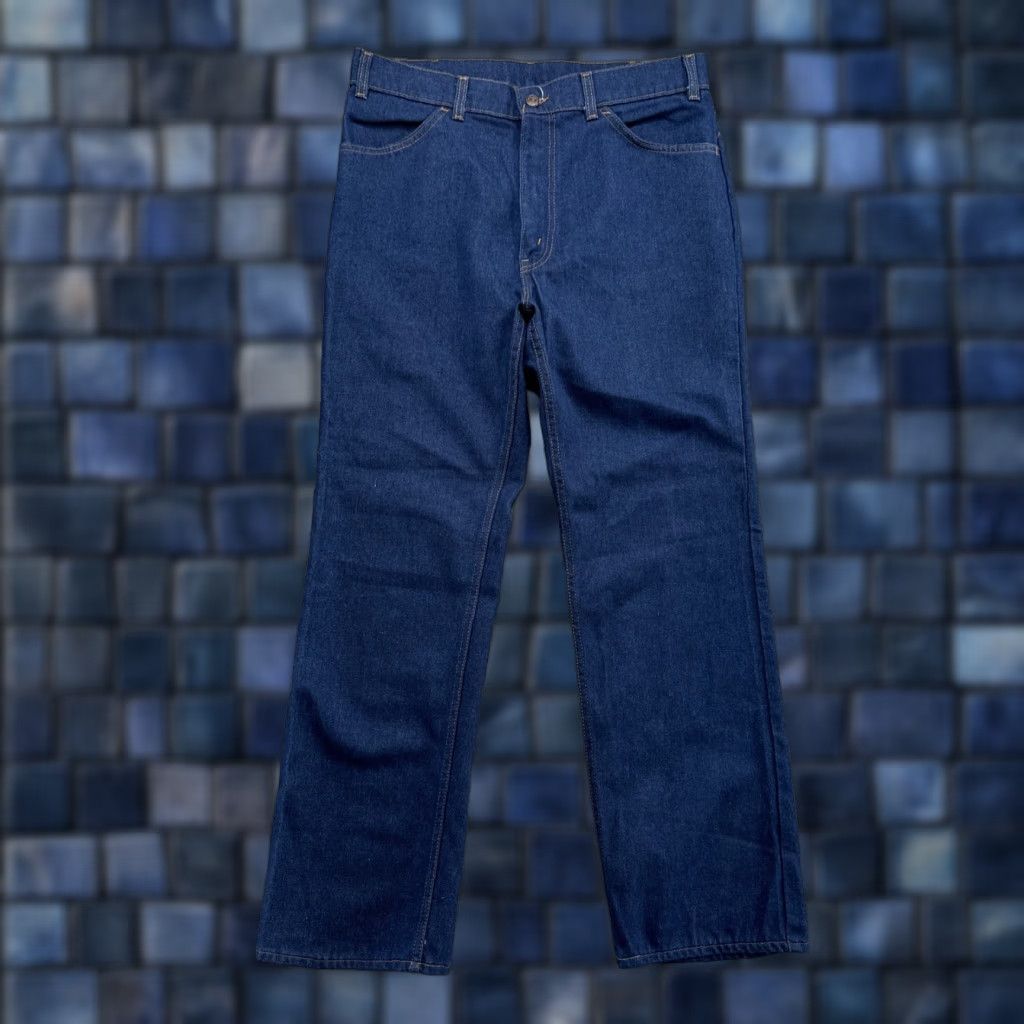 Levi's VINTAGE Levi's For Mens Jeans Orange Tab 36x30 Dark Wash Regular Stretch 5-Pocket Denim Blue 80s 70s Mens Size US 34 / EU 50 - 1 Thumbnail