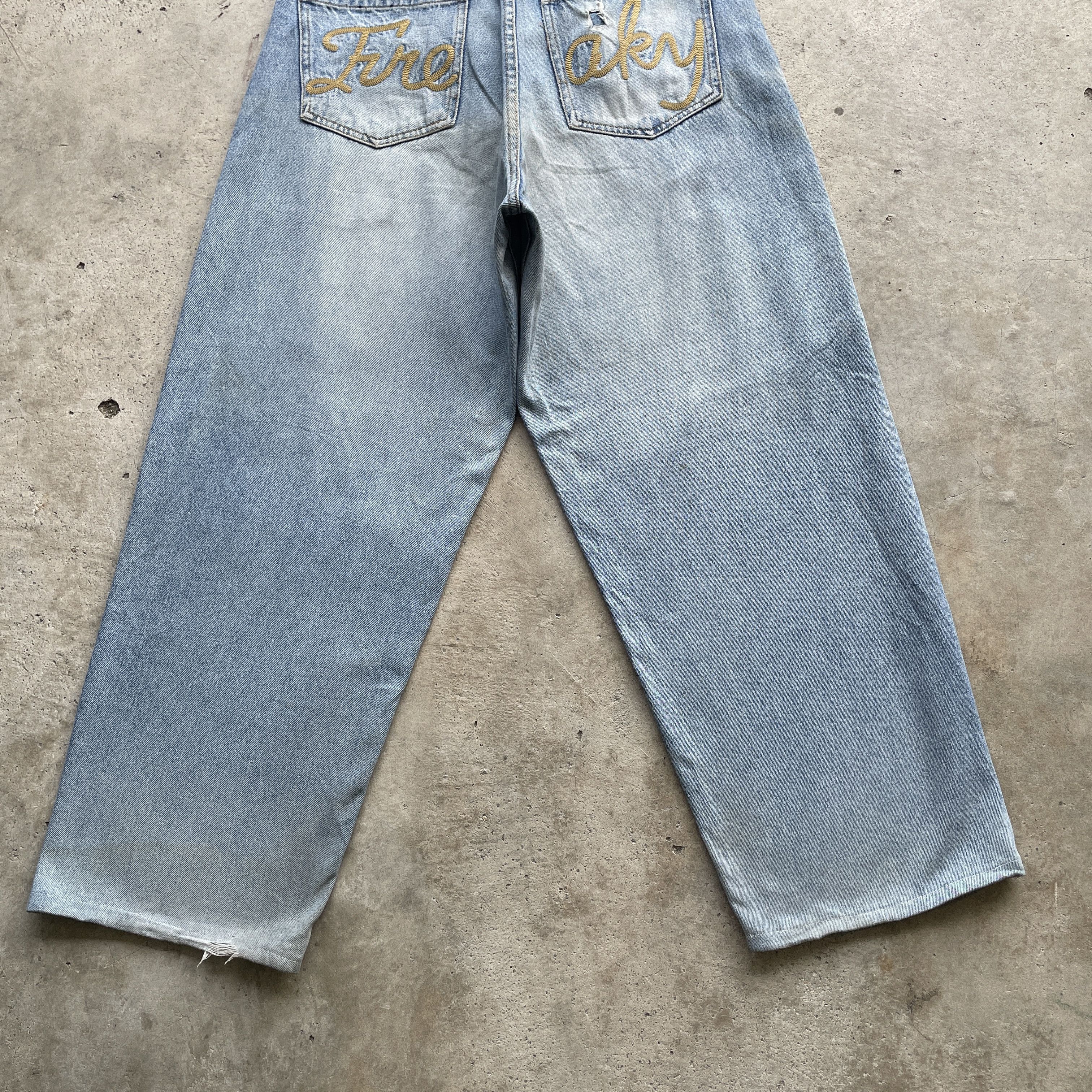 Japanese Brand VINTAGE BAGGY JEANS DISTRESSED FADED JAPANESE PANTS DENIM Size US 32 / EU 48 - 10 Thumbnail