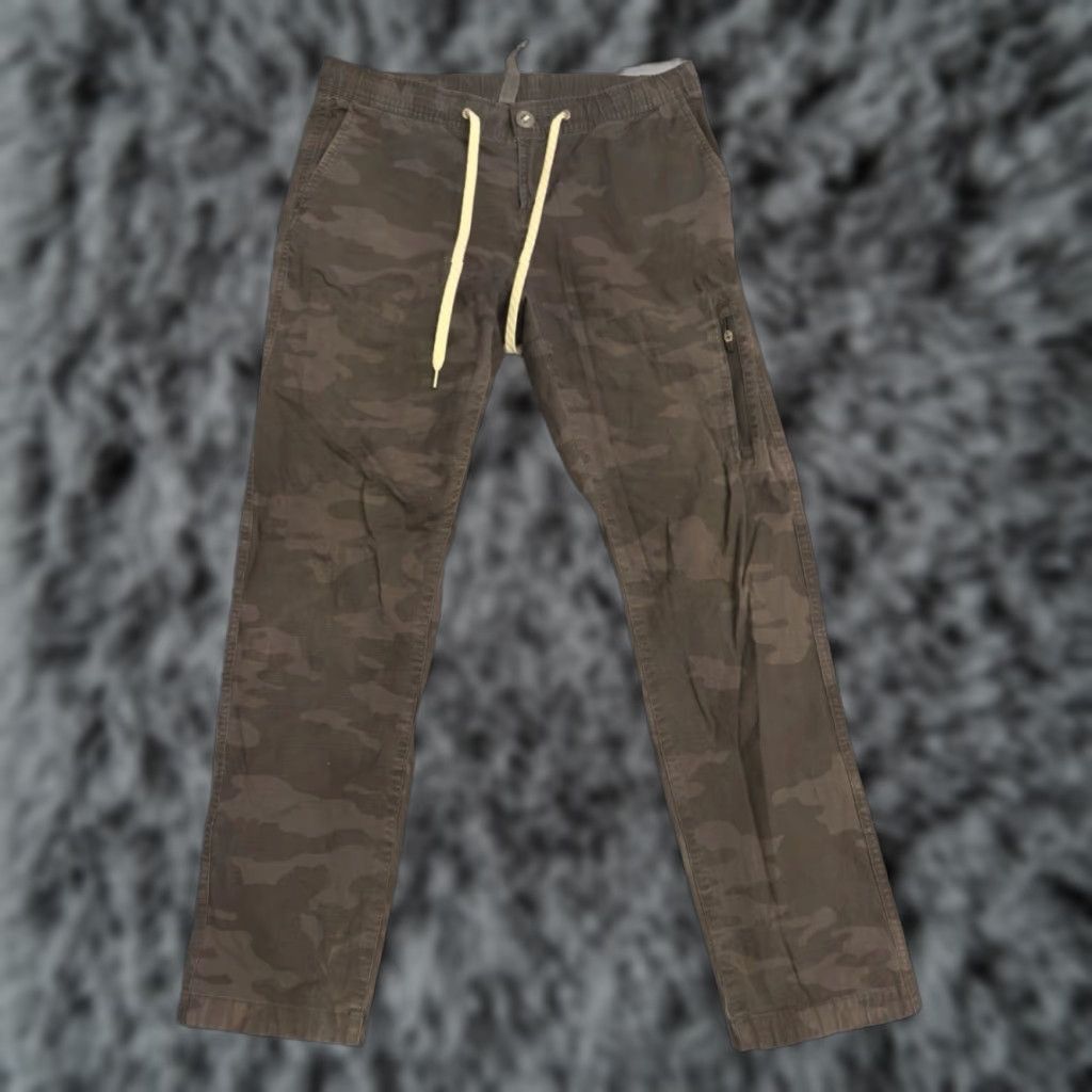Vuori Vuori Pants M Gray Camo Drawstring Cargo Jogger Technical Ripstop Climber Size US 31 - 1 Thumbnail
