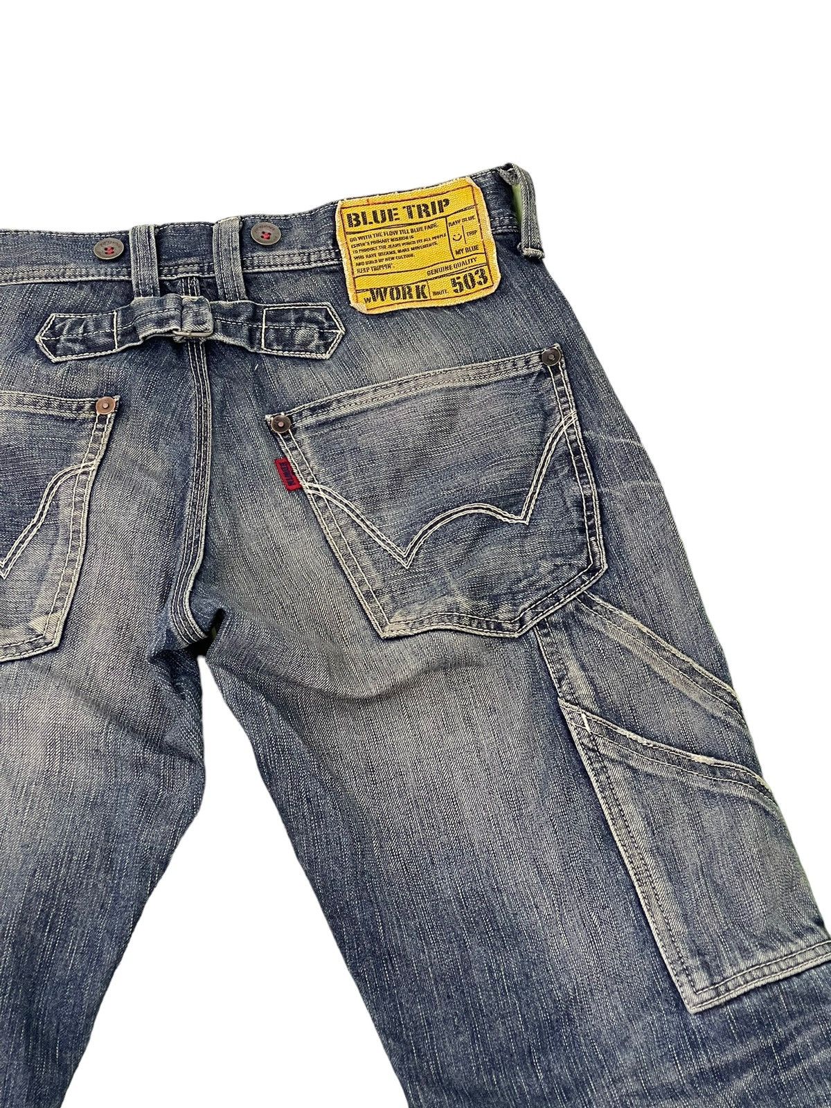 Edwin Carpenter Jeans Edwin Distress Faded Regular 7🟦4 Size US 32 / EU 48 - 10 Thumbnail
