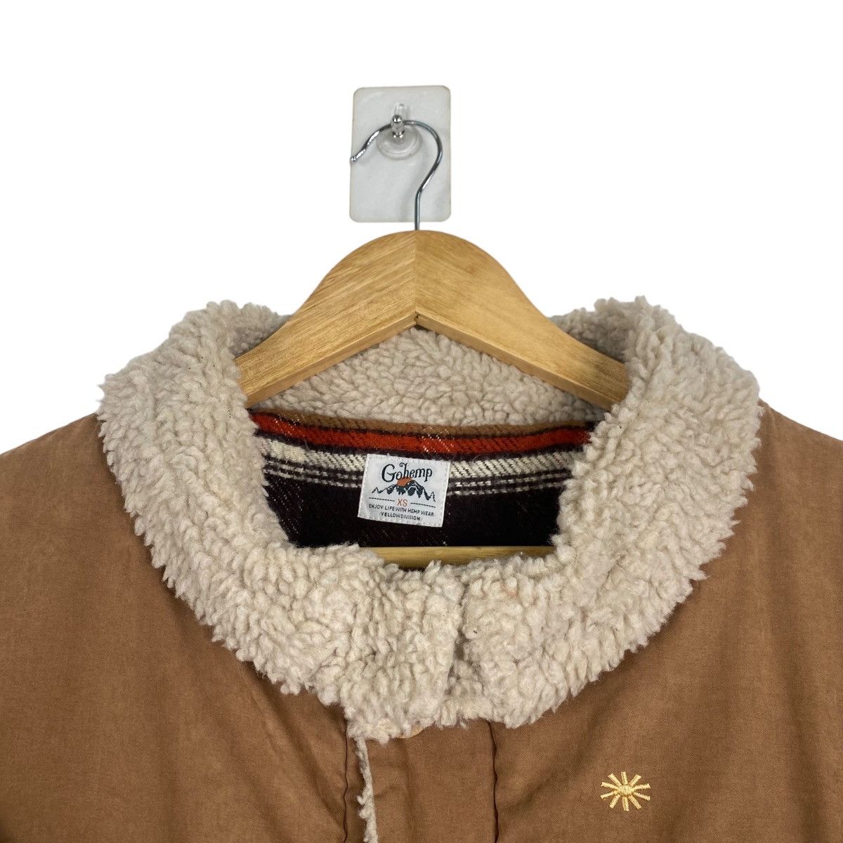 Hoodlamb × Japanese Brand Go Hemp fleece button down jacket Size US XS / EU 42 / 0 - 6 Thumbnail