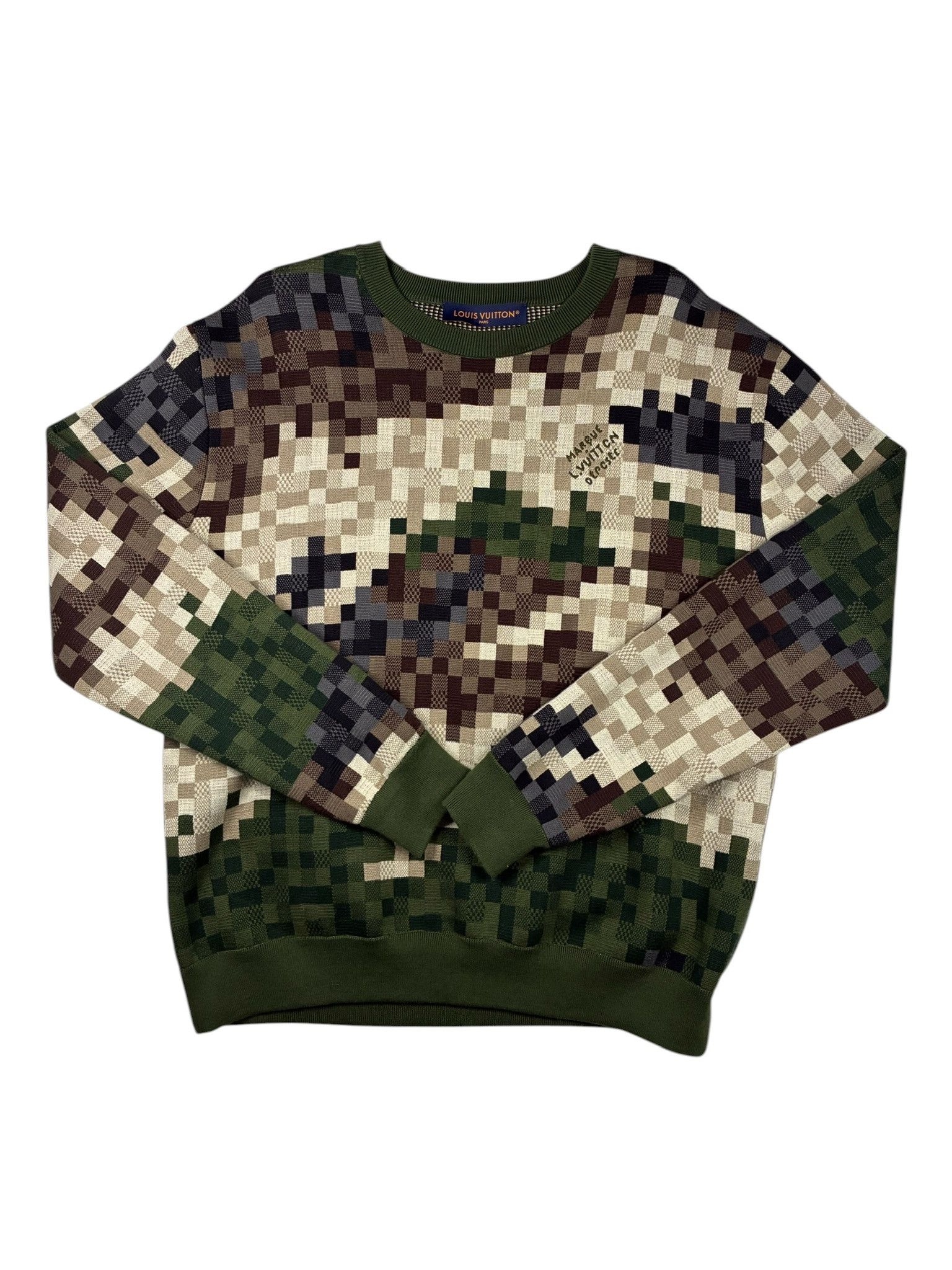 Louis Vuitton Louis Vuitton Pixelated Sweater By Pharrel Size US M / EU 48-50 / 2 - 1 Thumbnail