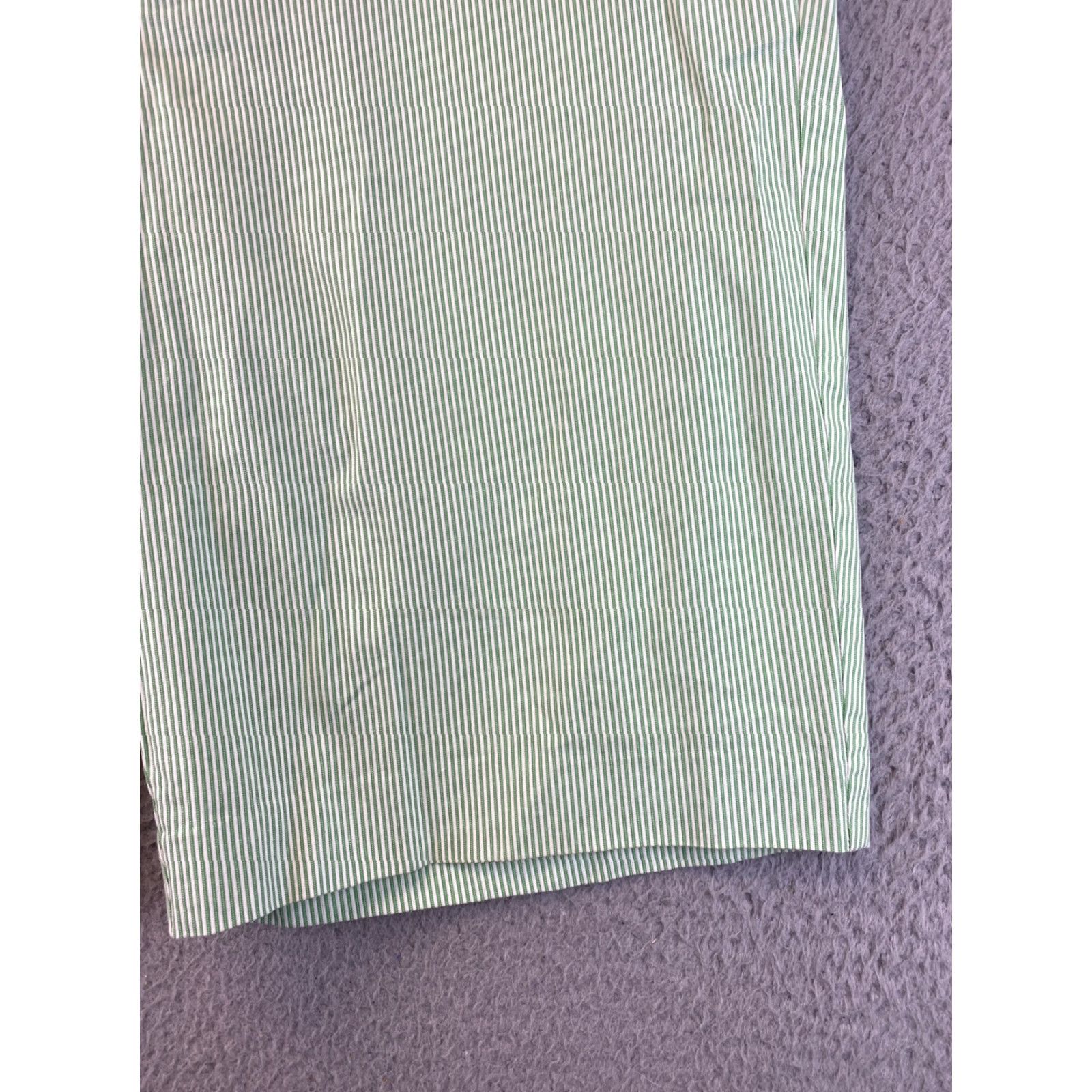 Ralph Lauren VINTAGE? No. LAUREN RALPH LAUREN ACTIVE Shorts WOMEN 12 Green White Stripes Pockets Cotton Blend Regular Fit 79-48 Size 34" / US 12 / IT 48 - 2 Thumbnail