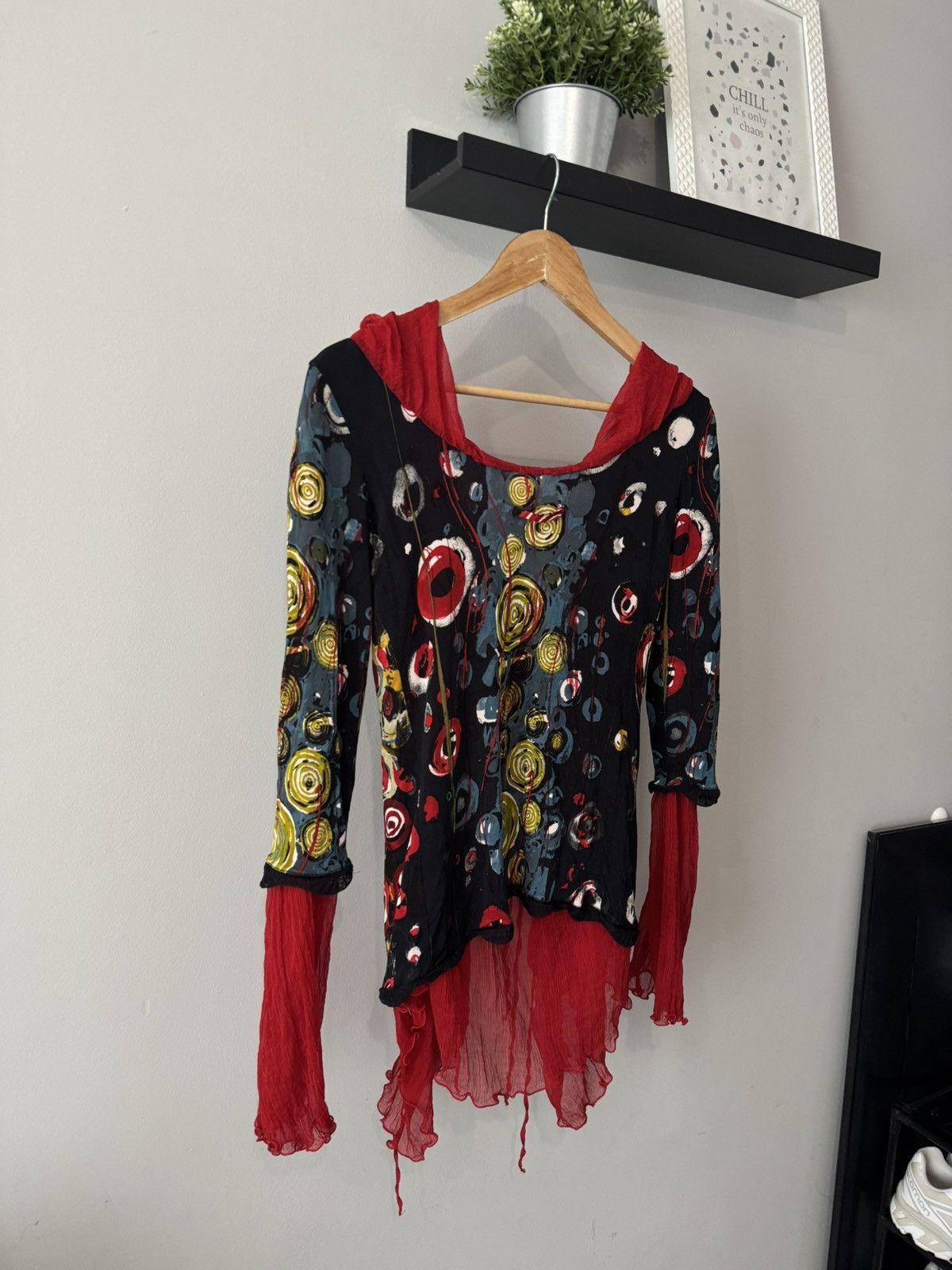 Jean Paul Gaultier Rare Vintage Jean Paul Gaultier Silk Dot Print Tie Blouse Size M / US 6-8 / IT 42-44 - 14 Thumbnail