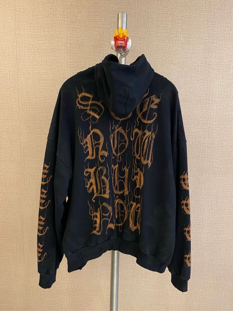Balenciaga Balenciaga Do Old Sanskrit Graffiti Mud Dye Destruction Ho Size US L / EU 52-54 / 3 - 3 Thumbnail