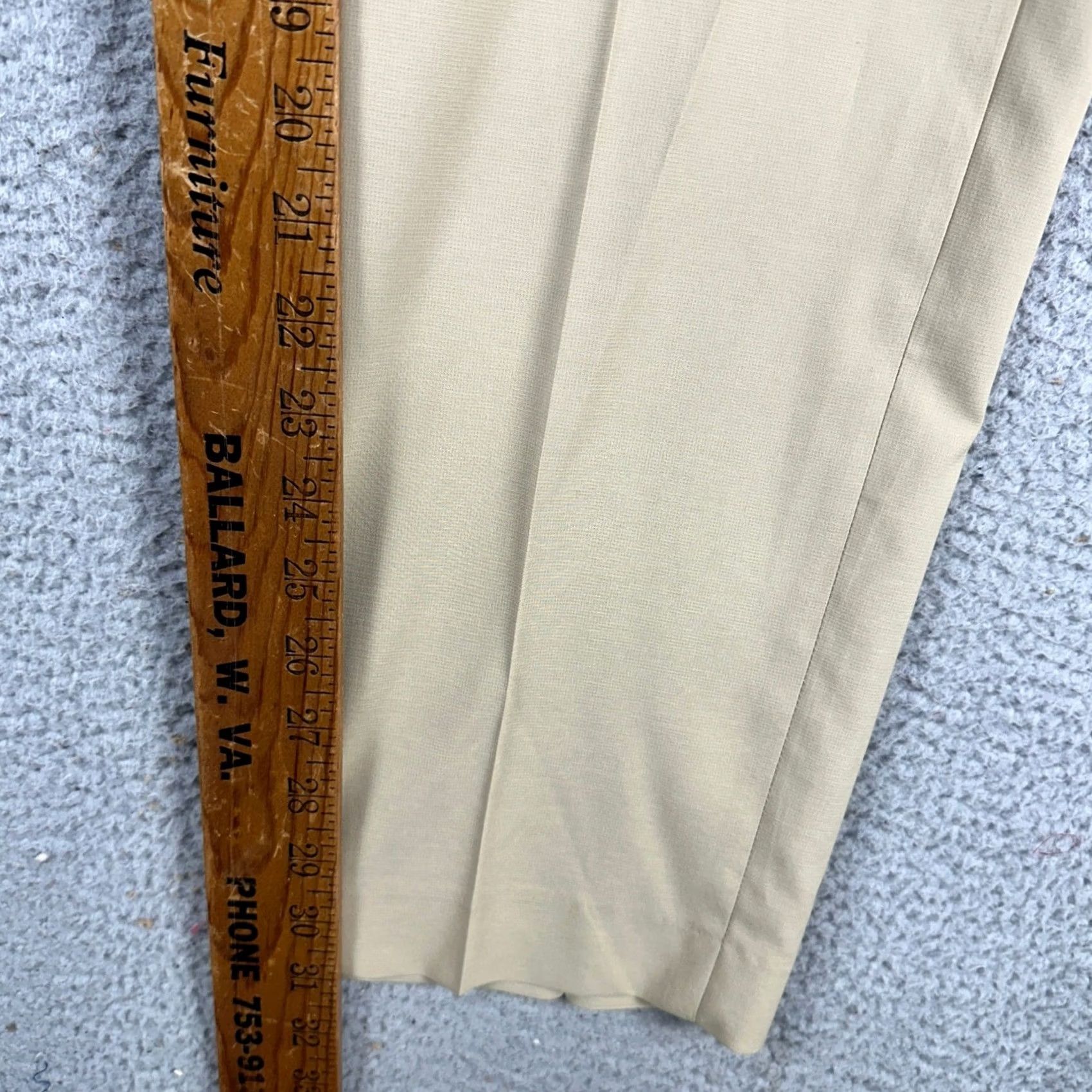 Banana Republic VINTAGE? (No) Banana Republic Gavin Mens Dress Pants 40X32 Tan Flat Front Straight Stretch NEW Size US 40 / EU 56 - 6 Thumbnail