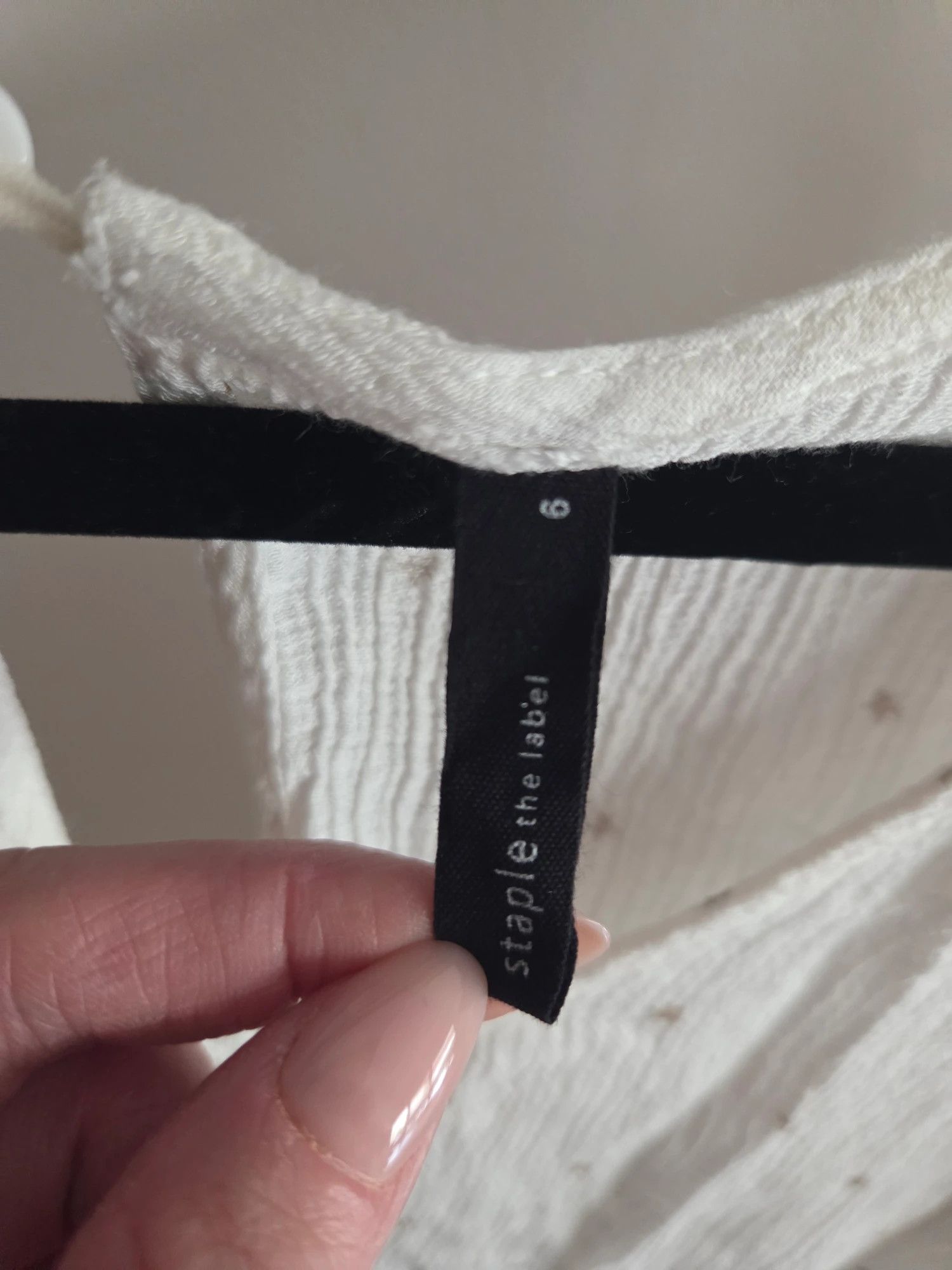 Other staple the label White Long Sleeve Blouse Women's Top Size M / US 6-8 / IT 42-44 - 2 Thumbnail