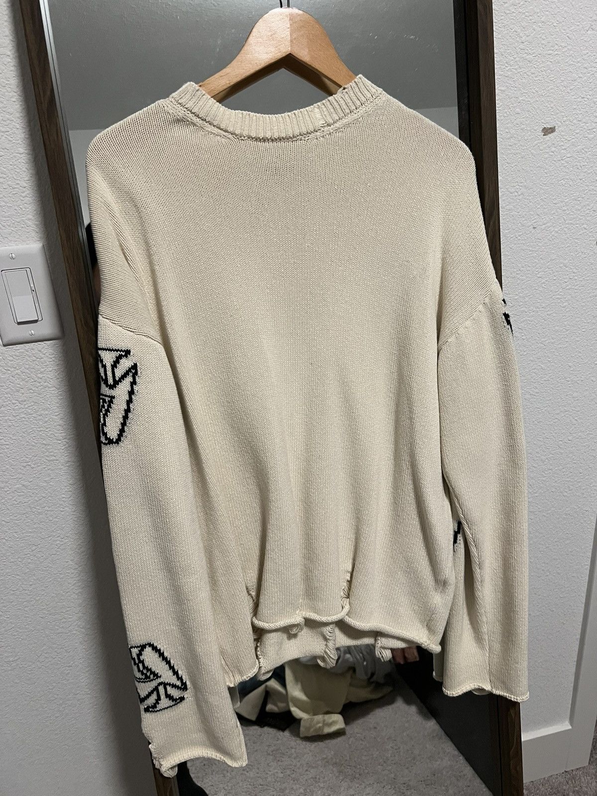 Askyurself AskYurself Knit Raw Banned Crotchet Crewneck Size US M / EU 48-50 / 2 - 1 Thumbnail