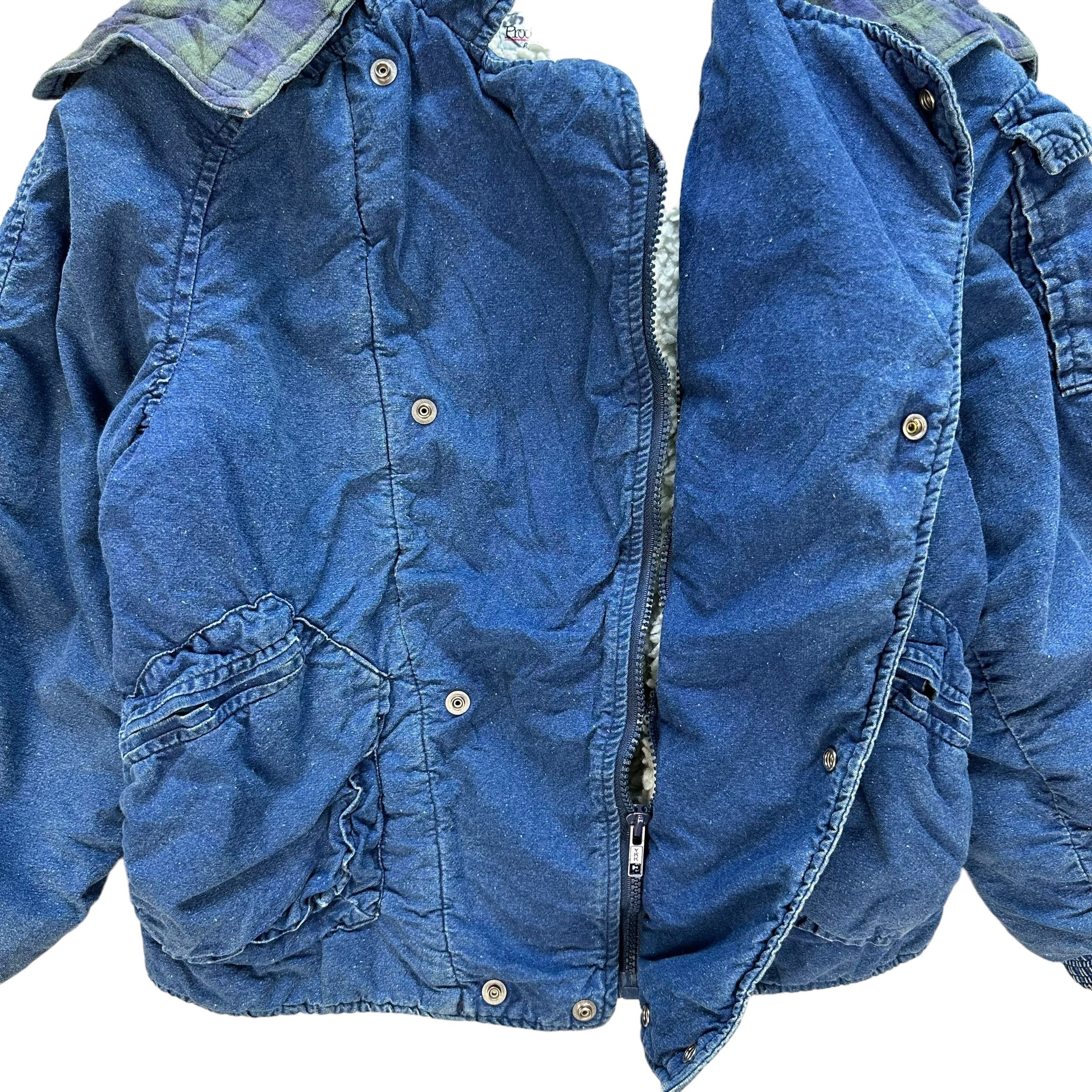 Marithe + Francois Girbaud RARE 80's MFG Production Enfant Sherpa Jacket #A49-1138 Size US XXS / EU 40 - 6 Thumbnail