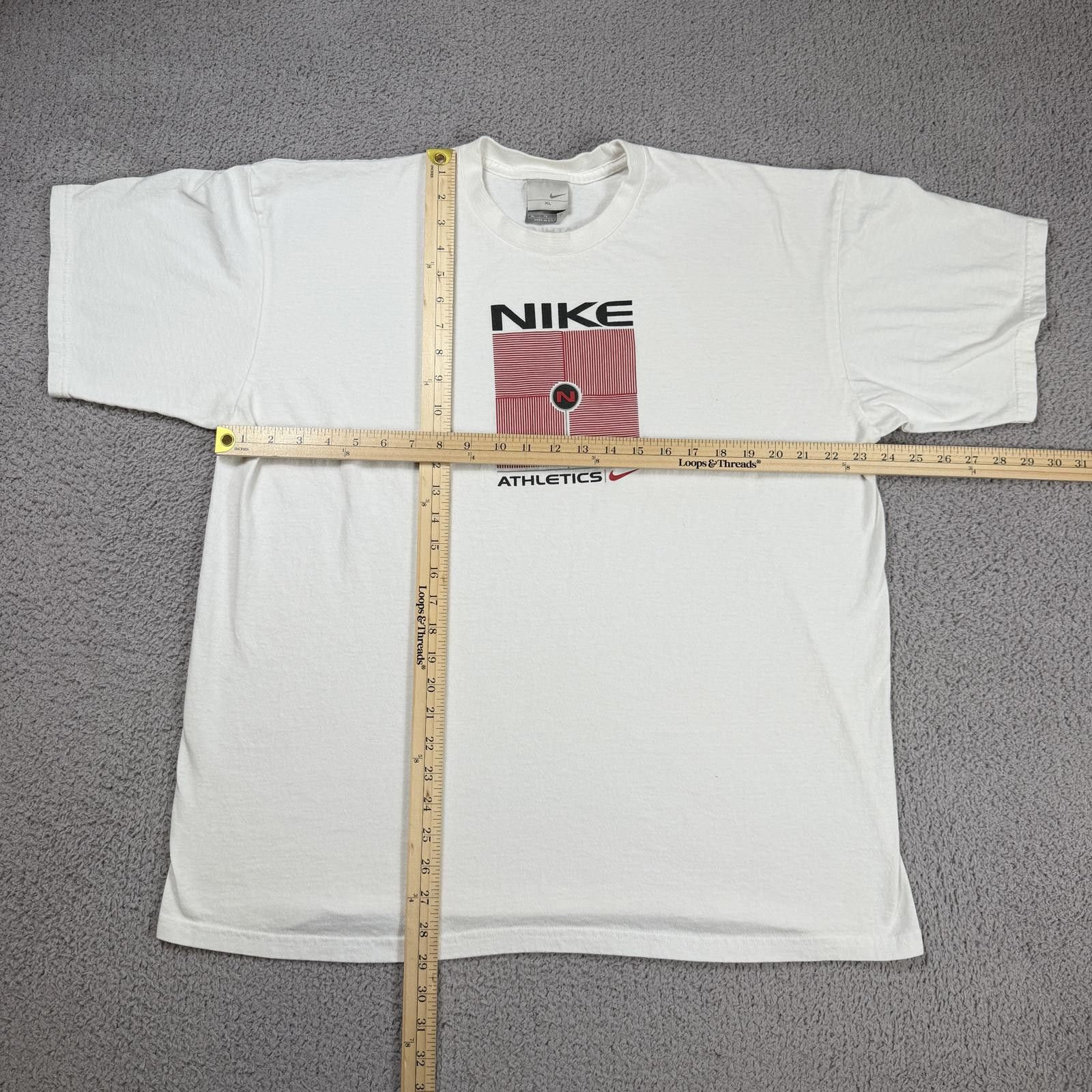 Nike Vintage Y2K Nike Athletics Graphic T Shirt XL Made In USA Size US XL / EU 56 / 4 - 3 Thumbnail