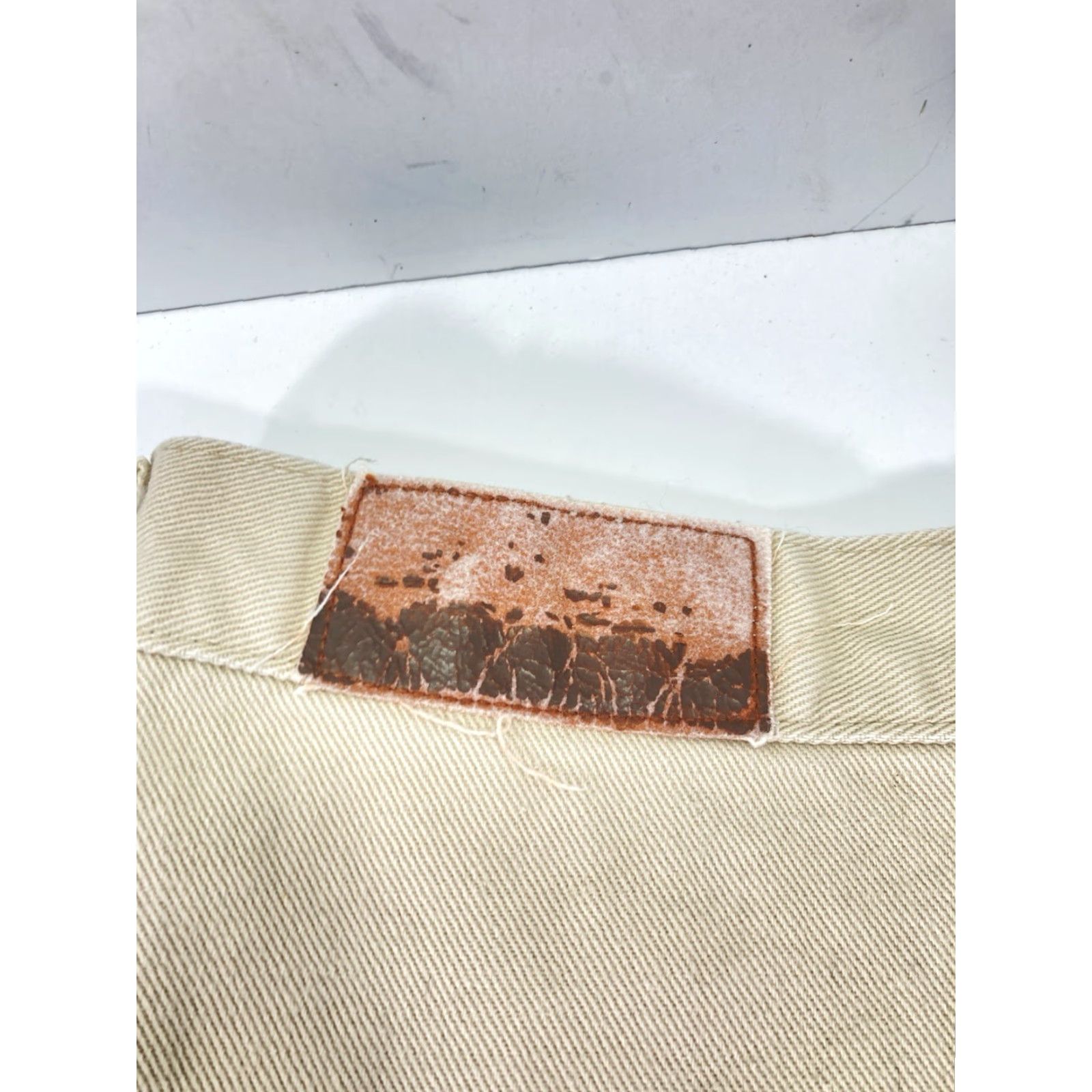 Vintage Rockies Jeans Women Size 17/18 34X36 Beige Bareback Tapered Leg Cotton Vintage Jeans Size 38" / US 16 / IT 52 - 4 Thumbnail