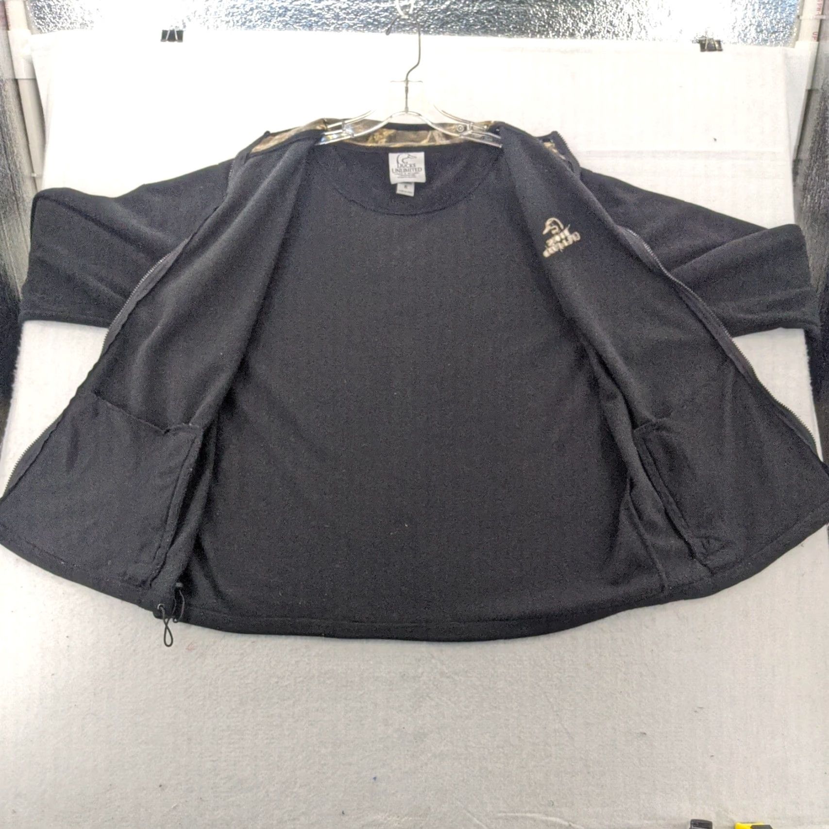Vintage Ducks Unlimited Jacket Mens XL Black Full Zip Fleece Solid Hunting Vintage Embroidered Logo Short Sleeve? Size US XL / EU 56 / 4 - 4 Thumbnail