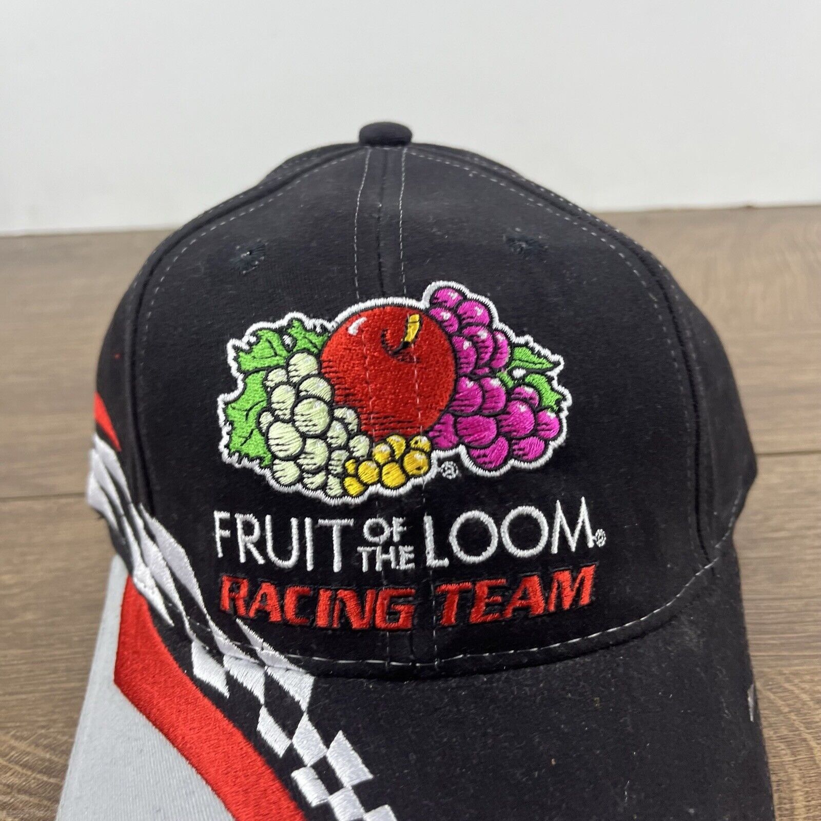 Other Fruit of the Loom Racing 55 Hat Black Cap Hat Adjustable Hat Size ONE SIZE - 7 Thumbnail