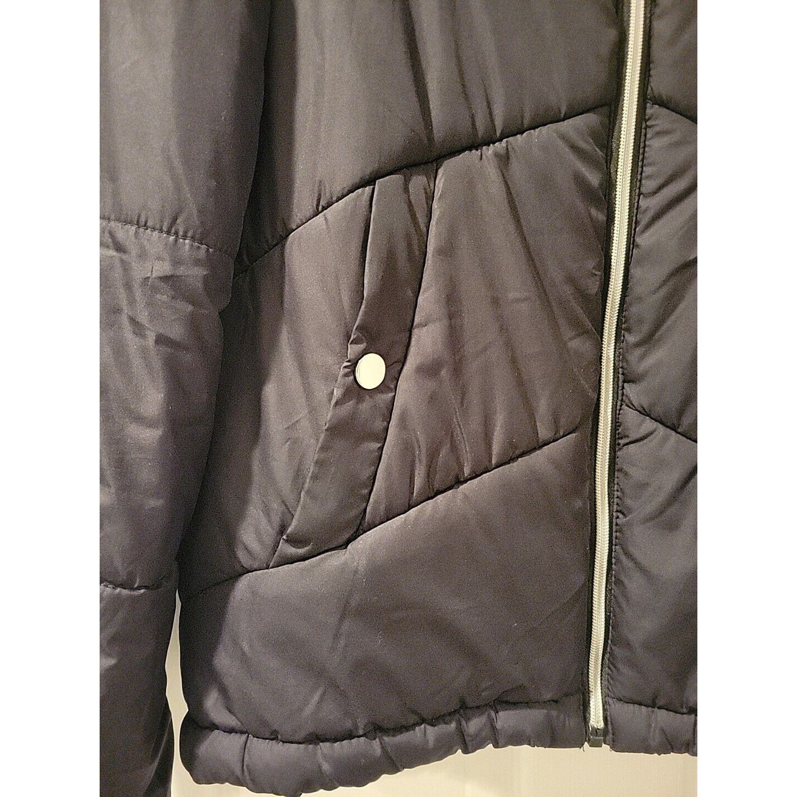 Other Me Jane Quilted Puffer Bomber Jacket Zipper Snap Womens Sz L Size L / US 10 / IT 46 - 4 Thumbnail