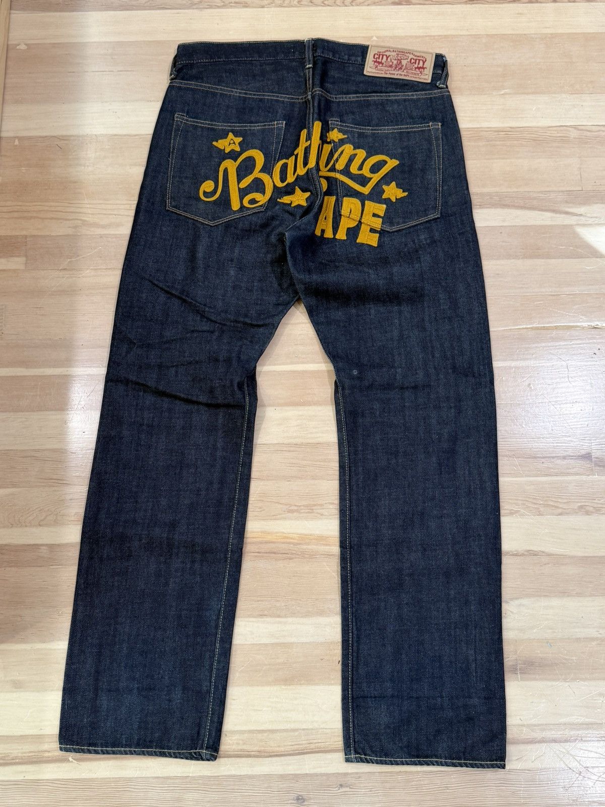 Bape A Bathing ape salvage denim Size US 32 / EU 48 - 1 Thumbnail