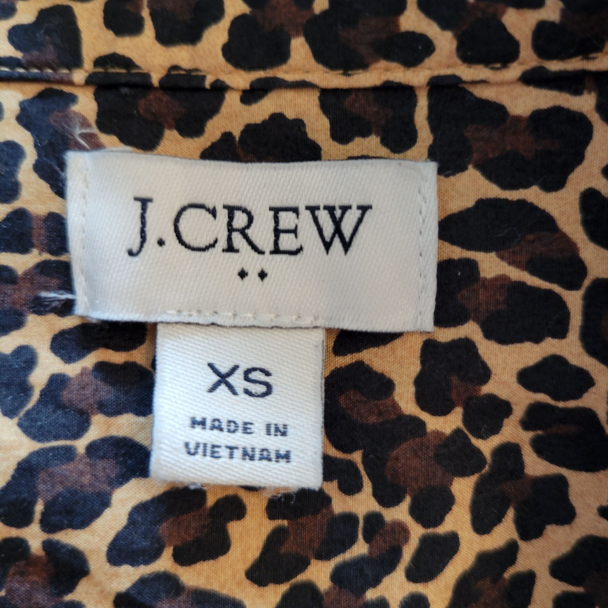 J.Crew J Crew Leopard Print Button Up Shirt XS Cotton Business Care Size XS / US 0-2 / IT 36-38 - 4 Thumbnail