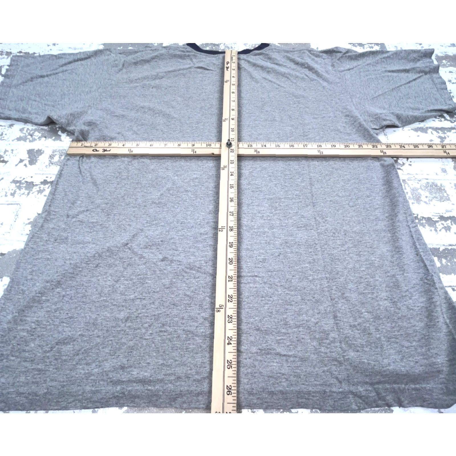 Chaps VINTAGE Chaps Ralph Lauren Shirt Men L Gray Red Tee Ringer Spell Out 90s Y2K Shirt Mens Size US L / EU 52-54 / 3 - 5 Thumbnail