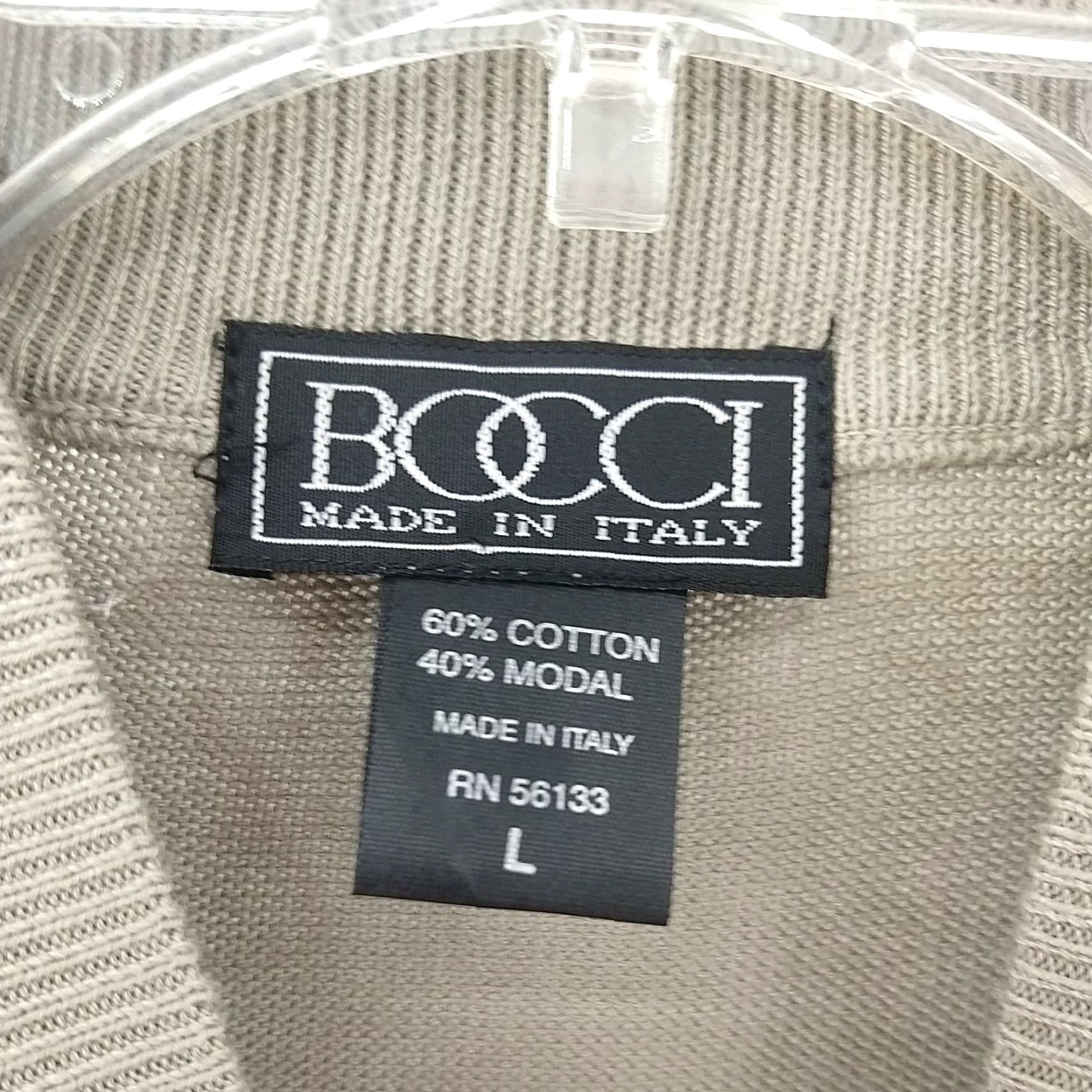 Vintage BOCCI Men Sweater Knit WoolModal Crew Neck Long Sleeve Beige Size L Size US L / EU 52-54 / 3 - 6 Thumbnail