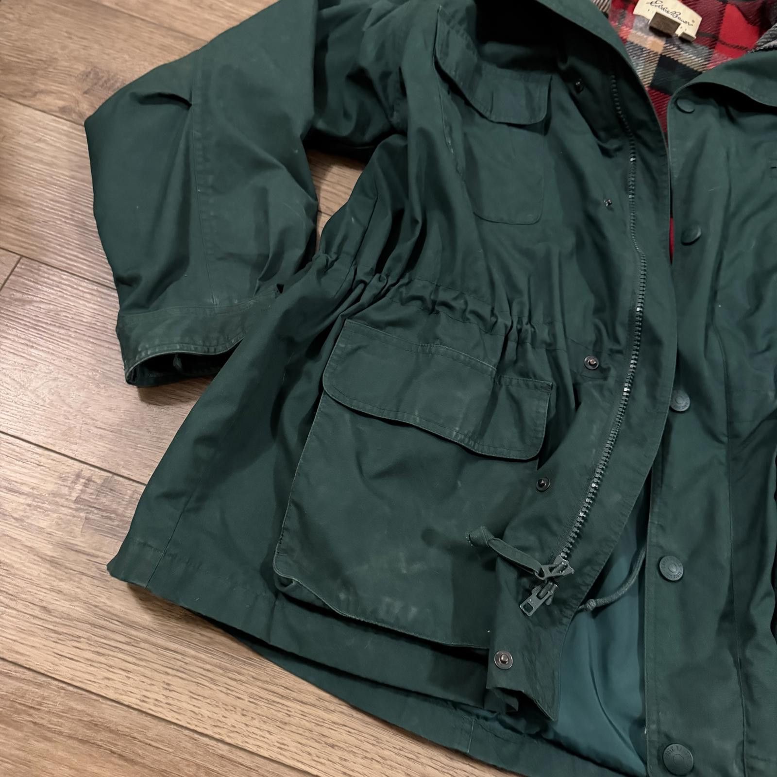 Eddie Bauer Vintage Eddie Bauer Wool Flannel Lined Chore Barn Jacket 90s Size US XL / EU 56 / 4 - 2 Thumbnail