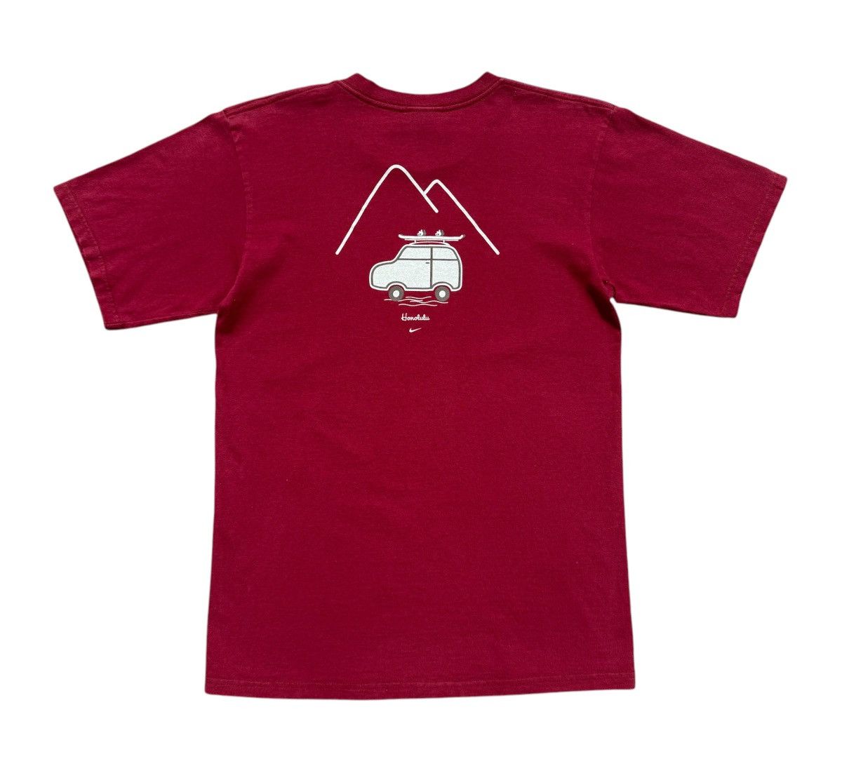 Nike Vintage Y2K Nike "hit the road" Center Swoosh Honolulu Tee Size US M / EU 48-50 / 2 - 2 Thumbnail
