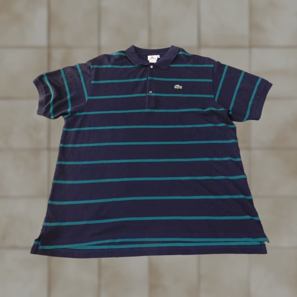 Lacoste Lacoste Polo Shirt Mens XL Striped Classic Croc Preppy Golf Tennis Casual Size US XL / EU 56 / 4 - 1 Thumbnail
