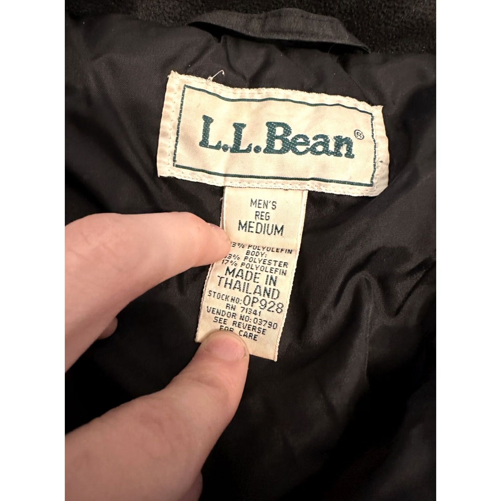 Vintage L.L. Bean Jacket Coat Men's Medium Green Full Zip Classic 90s Size US M / EU 48-50 / 2 - 3 Thumbnail