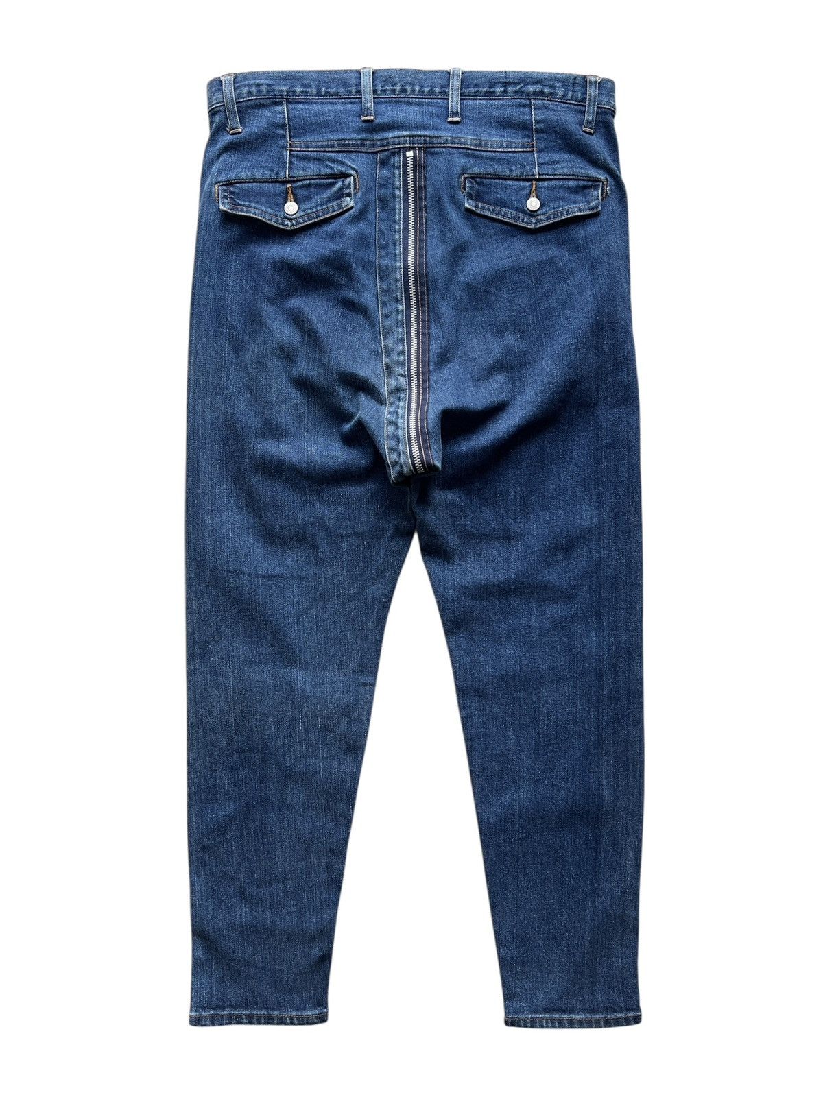 CABANE de ZUCCa 1990s Cabane de Zucca Crotch Zipper Ankle Denim Size US 33 - 3 Thumbnail