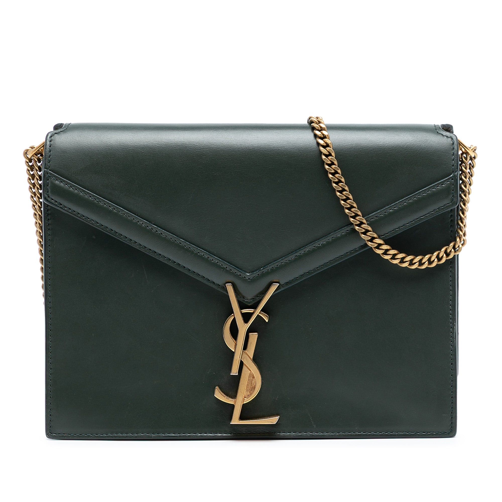 Smooth Calfskin Monogram Cassandra Clasp Bag