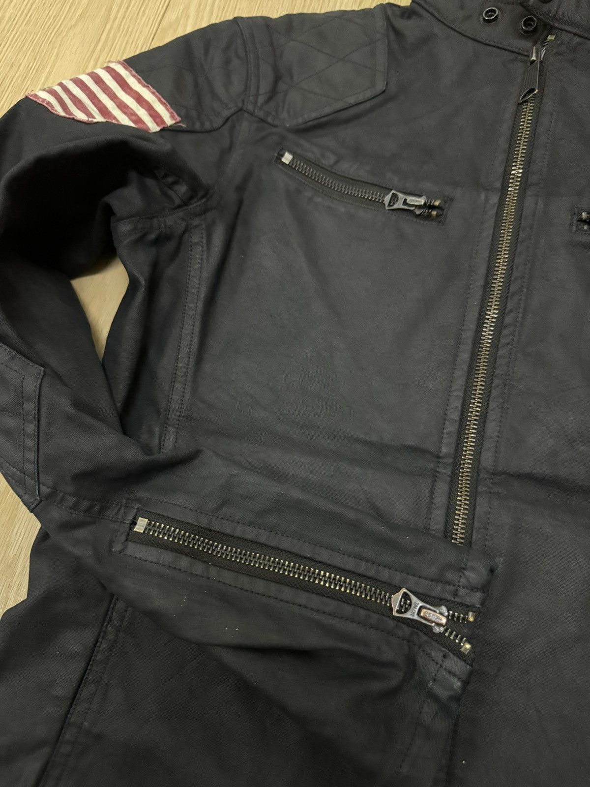 Denim & Supply Ralph Lauren Denime And Supply Ralph Lauren USA Flag 67 wax jacket Size US XS / EU 42 / 0 - 11 Thumbnail