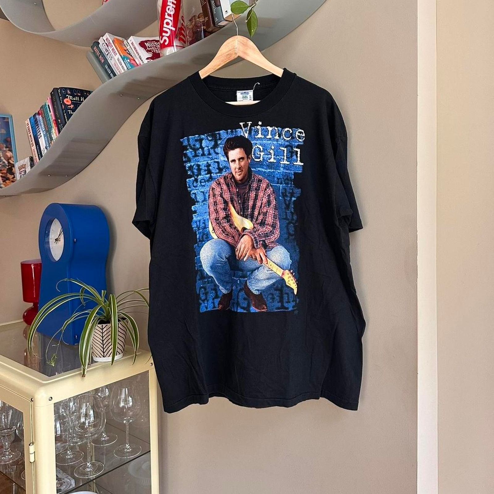 Band Tees × Vintage Vintage Vince Gill Shirt Size US XL / EU 56 / 4 - 1 Thumbnail