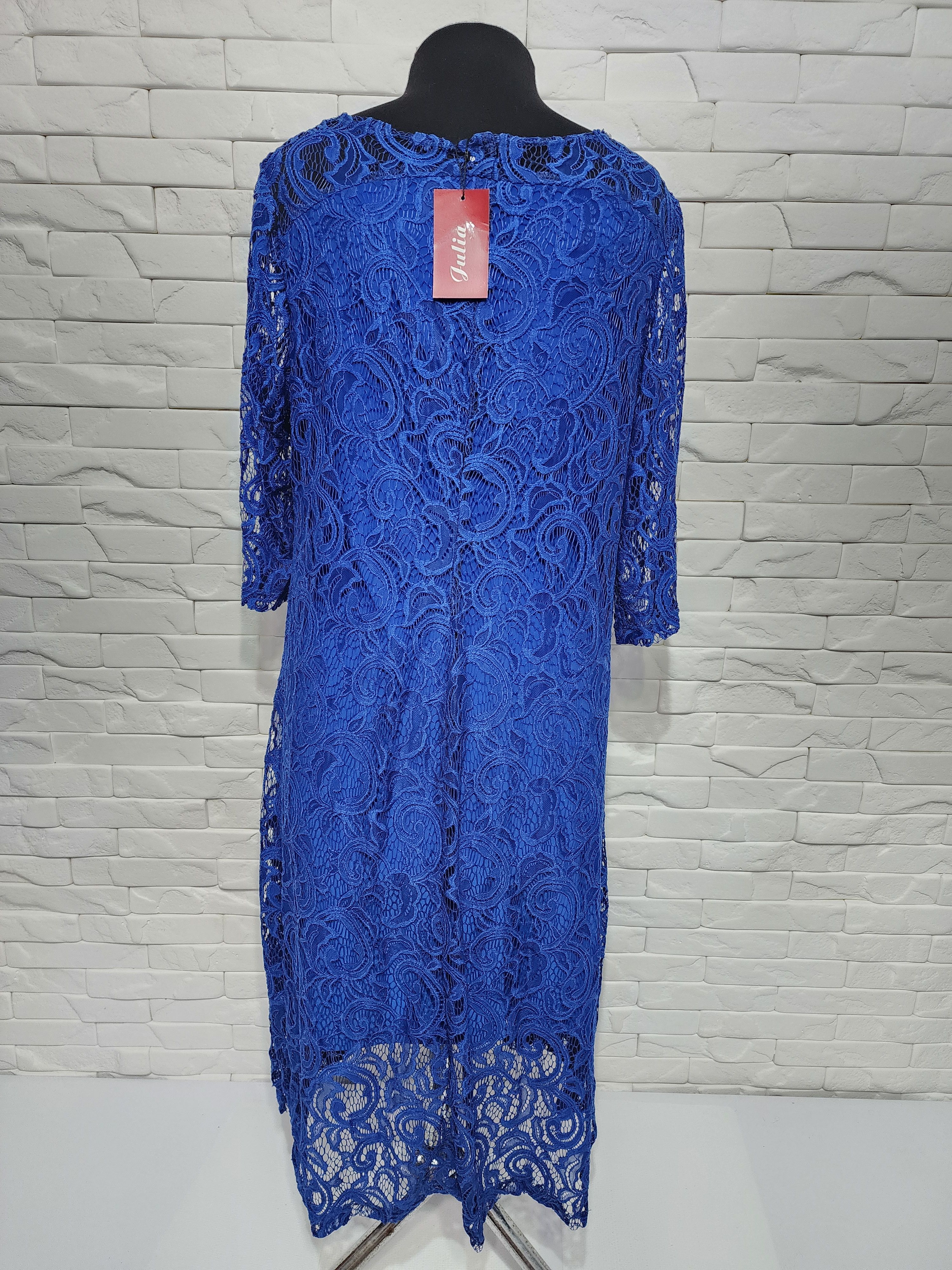 Uniqlo Women's blue guipure long dress. Size XXL / US 16-18 / IT 52-54 - 4 Thumbnail