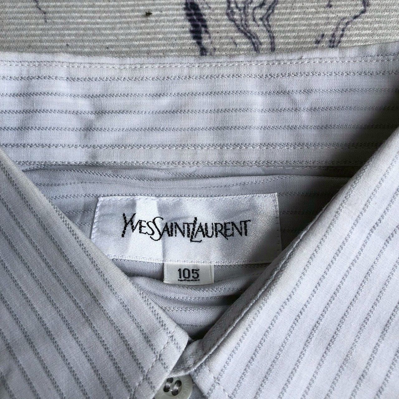 Yves Saint Laurent Vintage 90s Yves Saint Laurent Striped Shirt Size US XL / EU 56 / 4 - 9 Thumbnail
