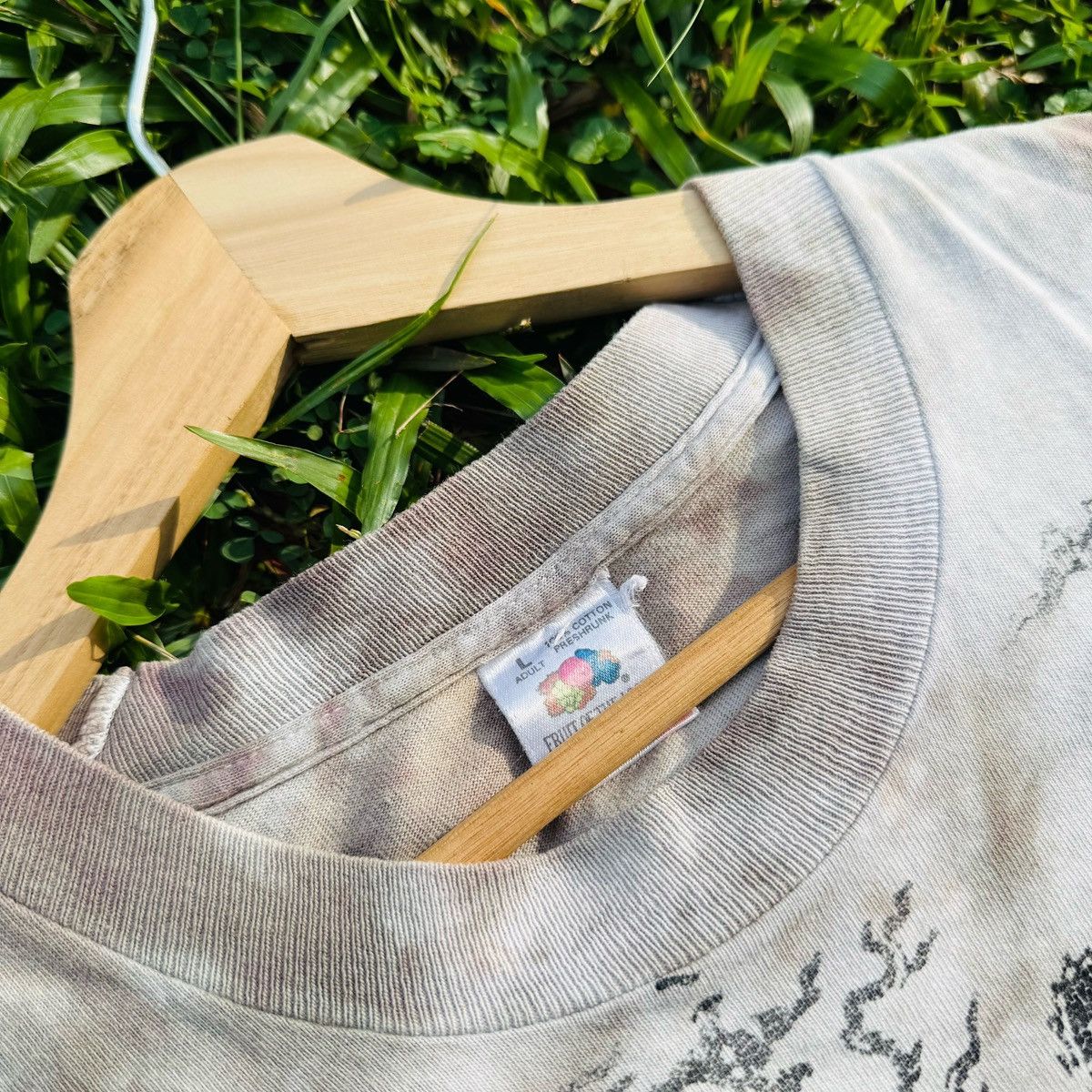 Vintage Vintage 90s Nappy Threads art fullprint dragon tie-dye tees Size US L / EU 52-54 / 3 - 4 Thumbnail
